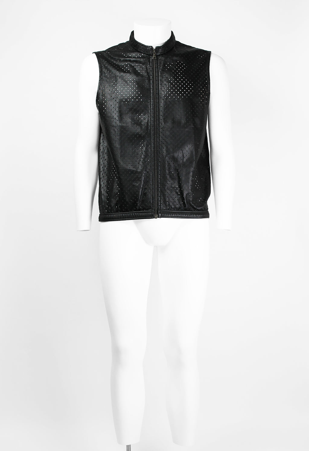 JIL SANDER SS 2000 PERFORATED LEATHER VEST