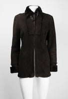 JIL SANDER SHEARLING BUCKLE JACKET