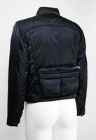 JUNYA WATANABE 2001 NYLON JACKET WITH ATTACHED BAG