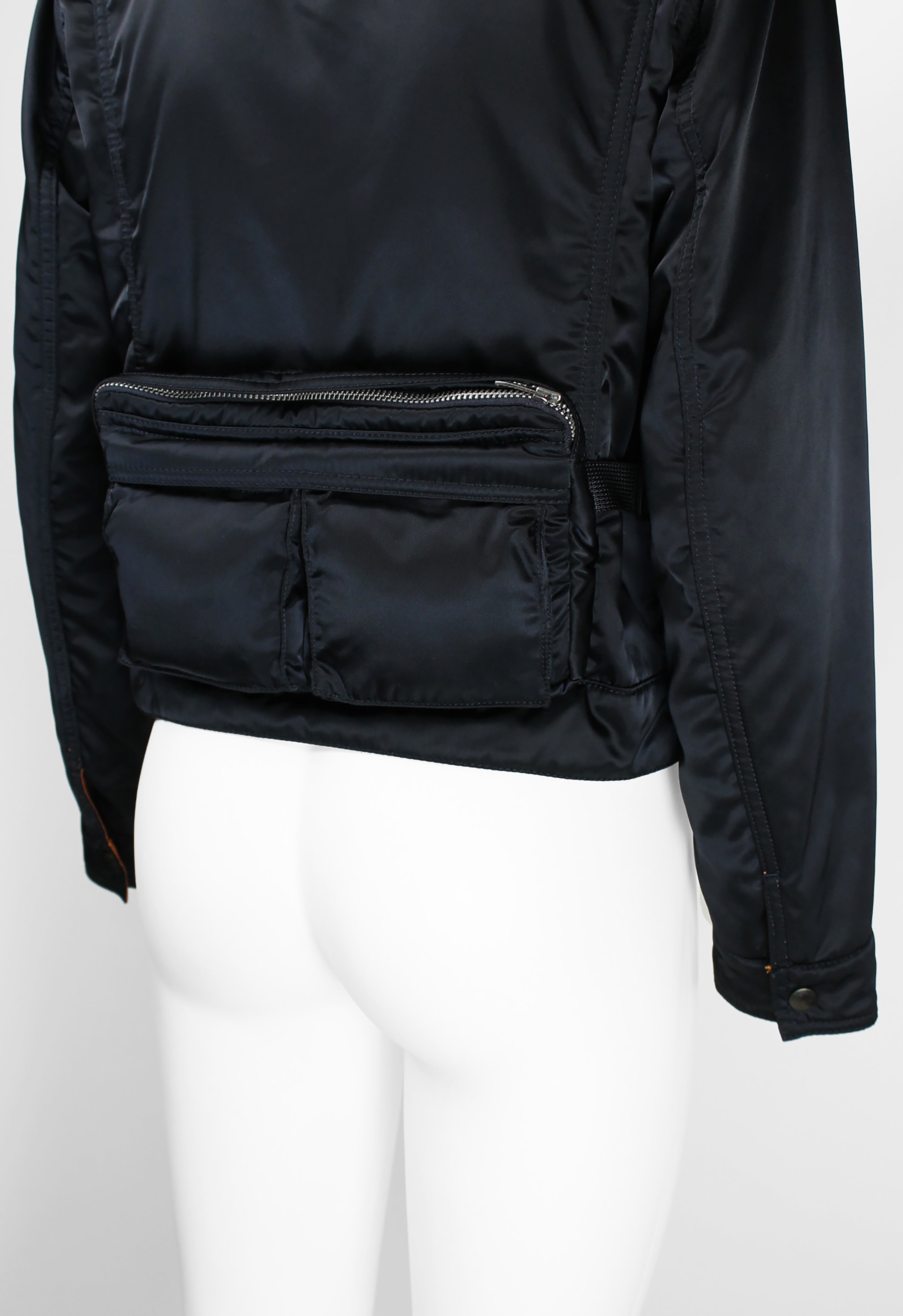 JUNYA WATANABE 2001 NYLON JACKET WITH ATTACHED BAG