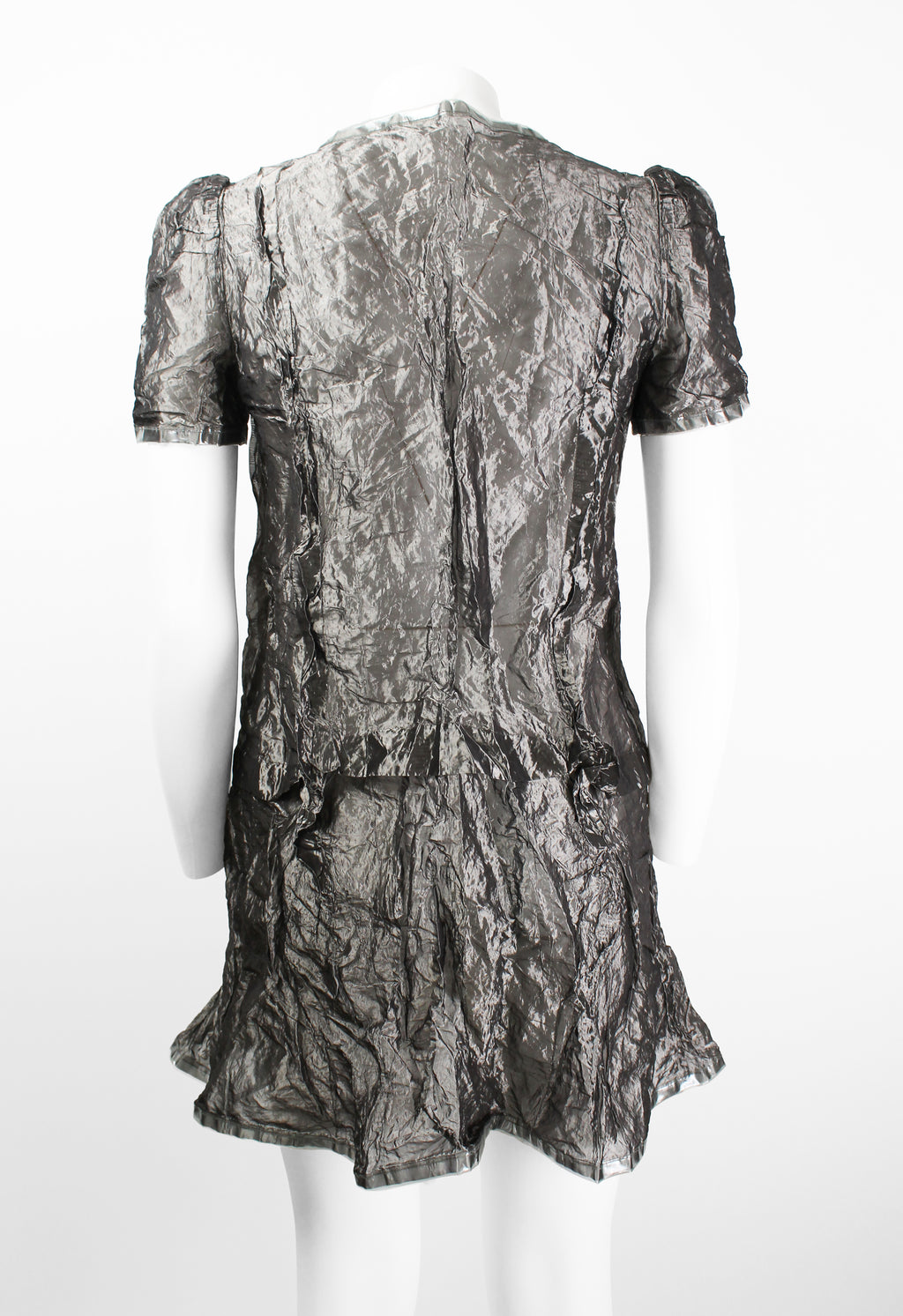 JUNYA WATANABE FW 1995 WRINKLED SHEER METAL DRESS