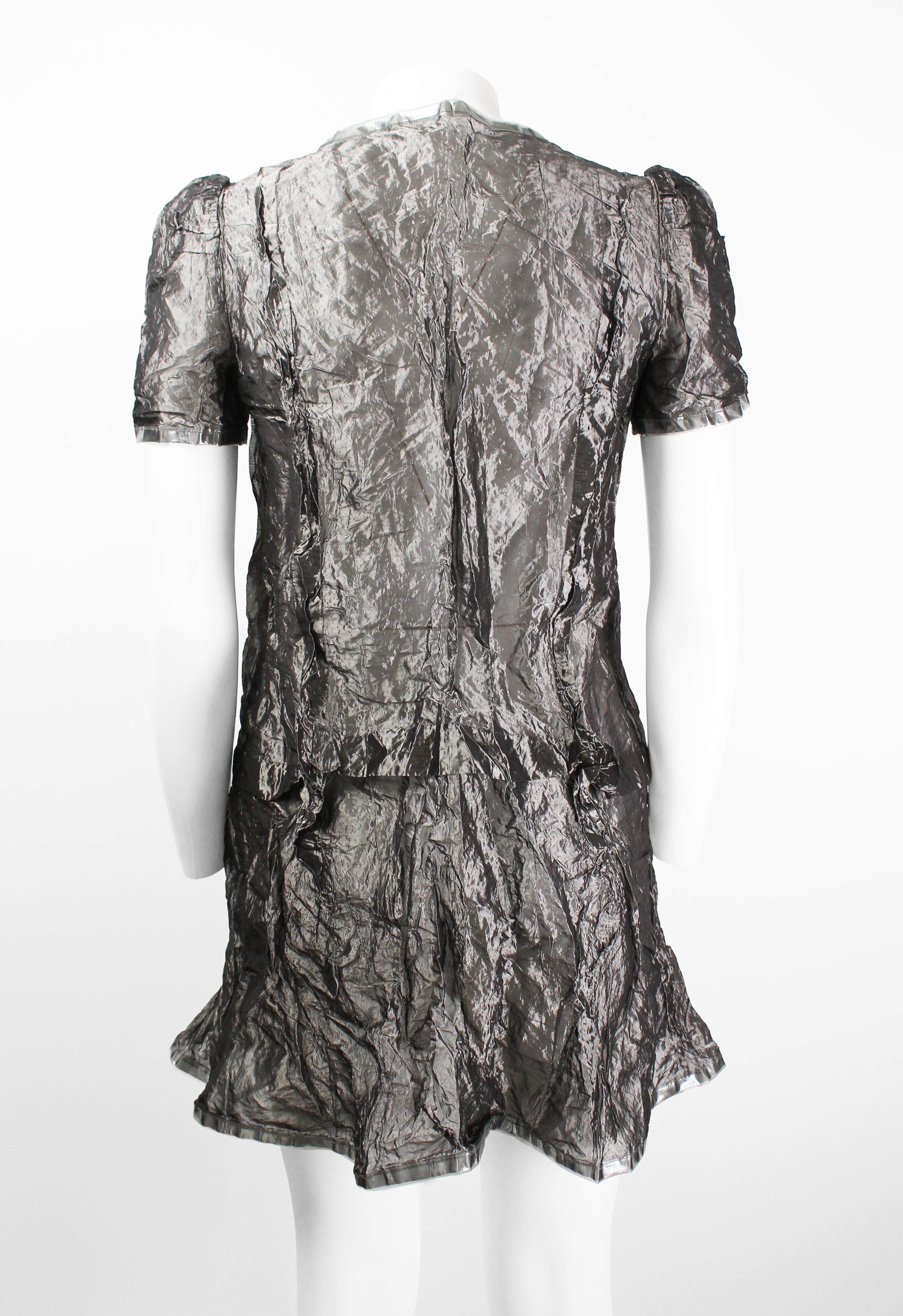 JUNYA WATANABE FW 1995 WRINKLED SHEER METAL DRESS