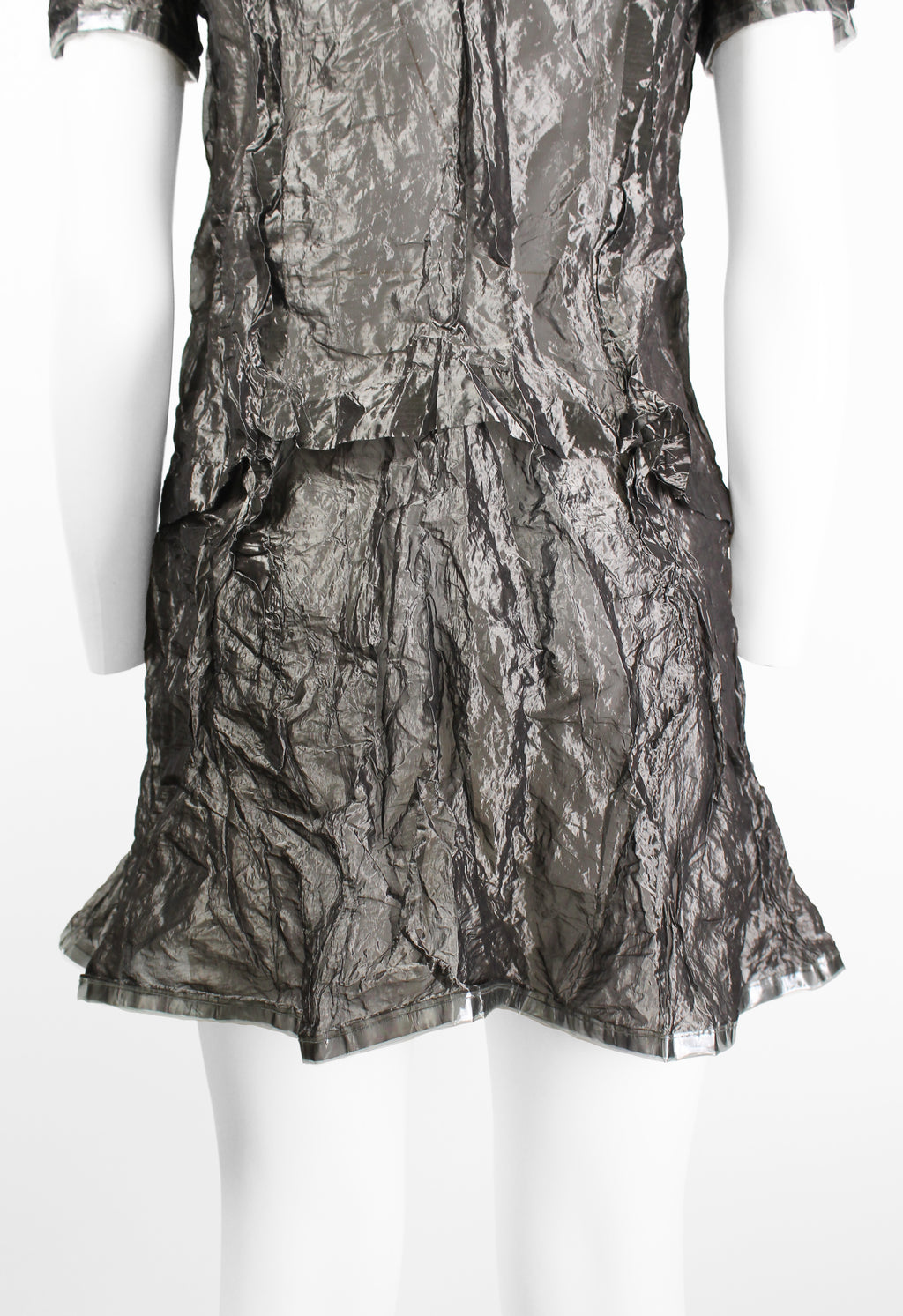 JUNYA WATANABE FW 1995 WRINKLED SHEER METAL DRESS