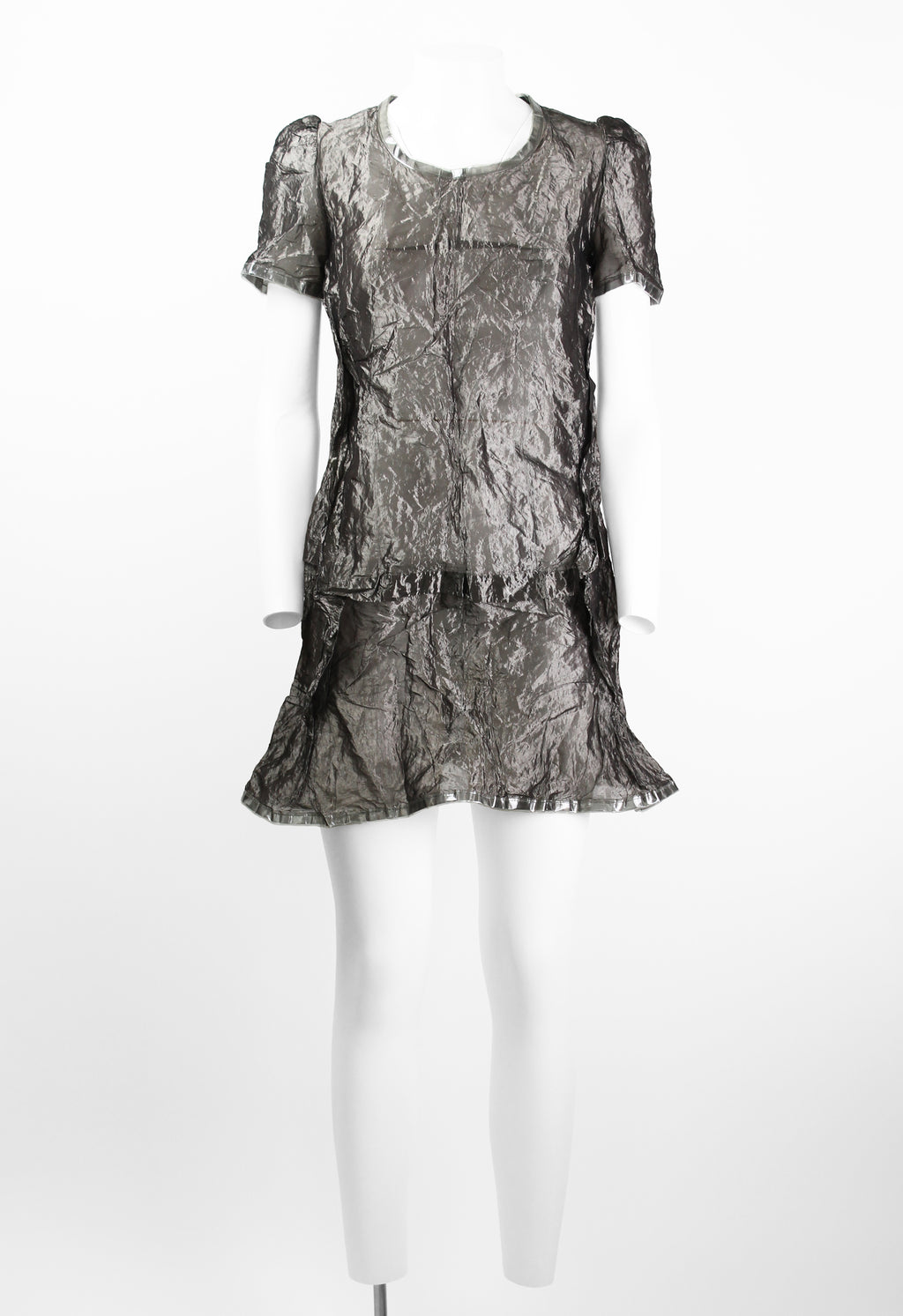 JUNYA WATANABE FW 1995 WRINKLED SHEER METAL DRESS