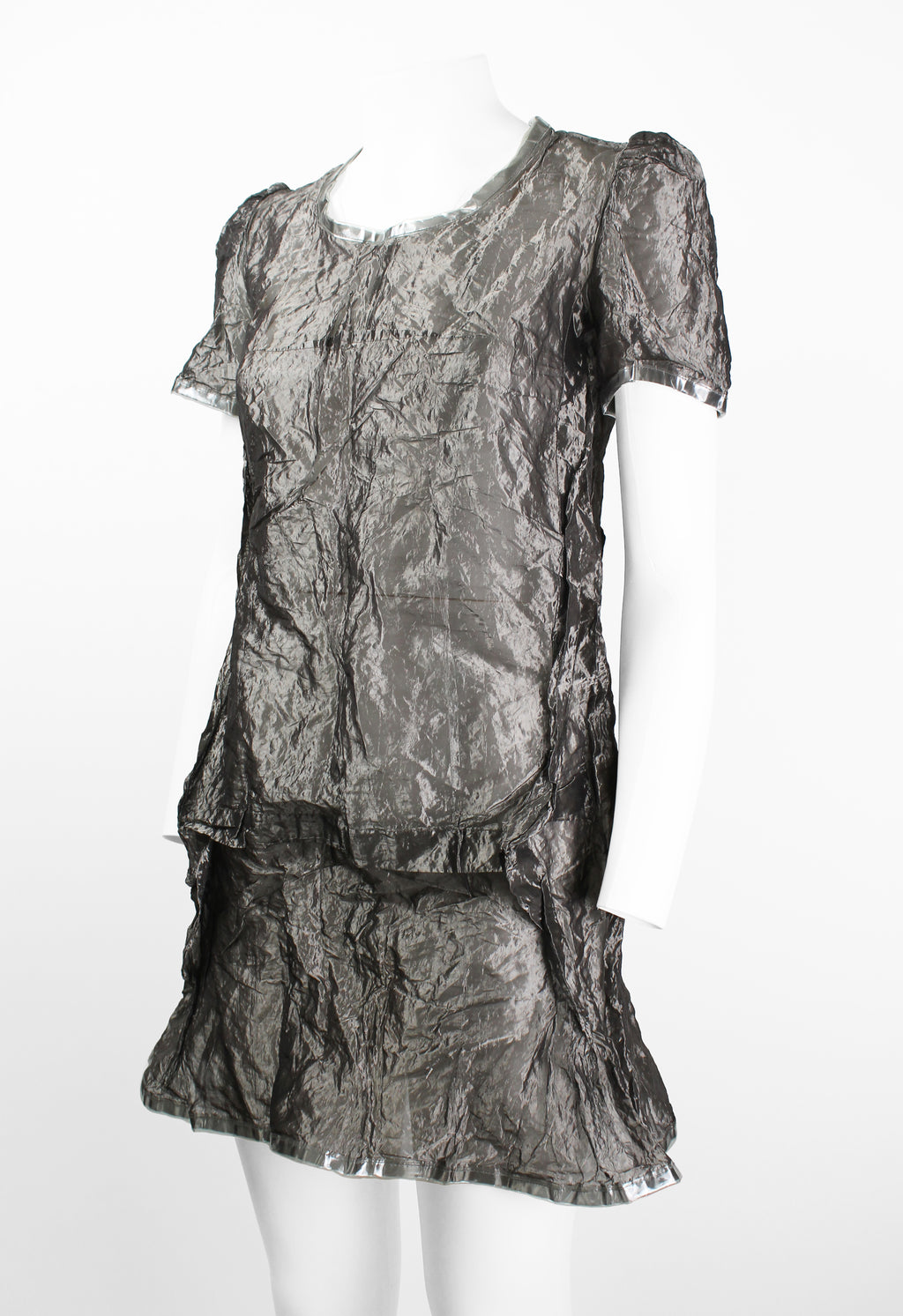 JUNYA WATANABE FW 1995 WRINKLED SHEER METAL DRESS
