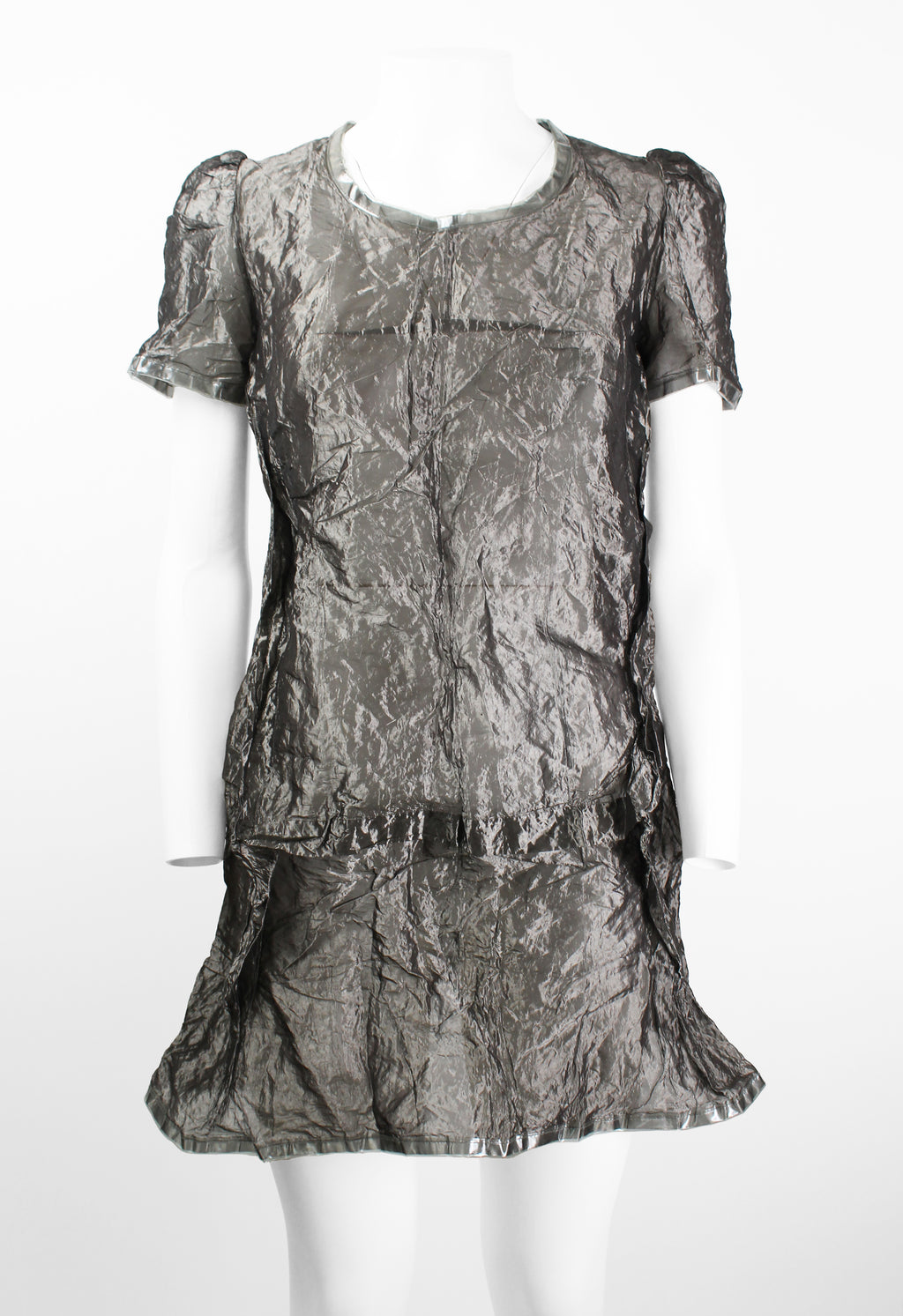 JUNYA WATANABE FW 1995 WRINKLED SHEER METAL DRESS