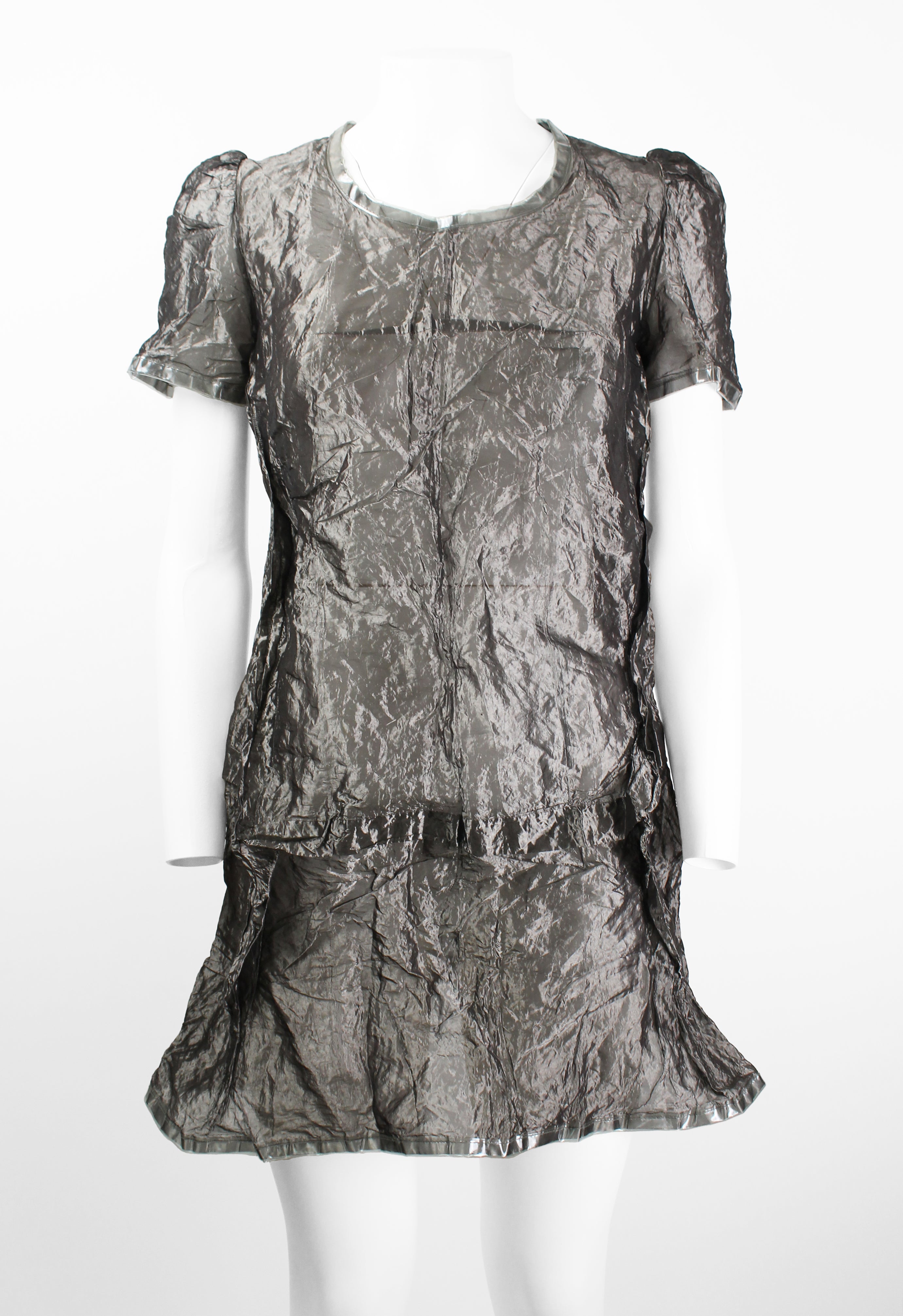 JUNYA WATANABE FW 1995 WRINKLED SHEER METAL DRESS
