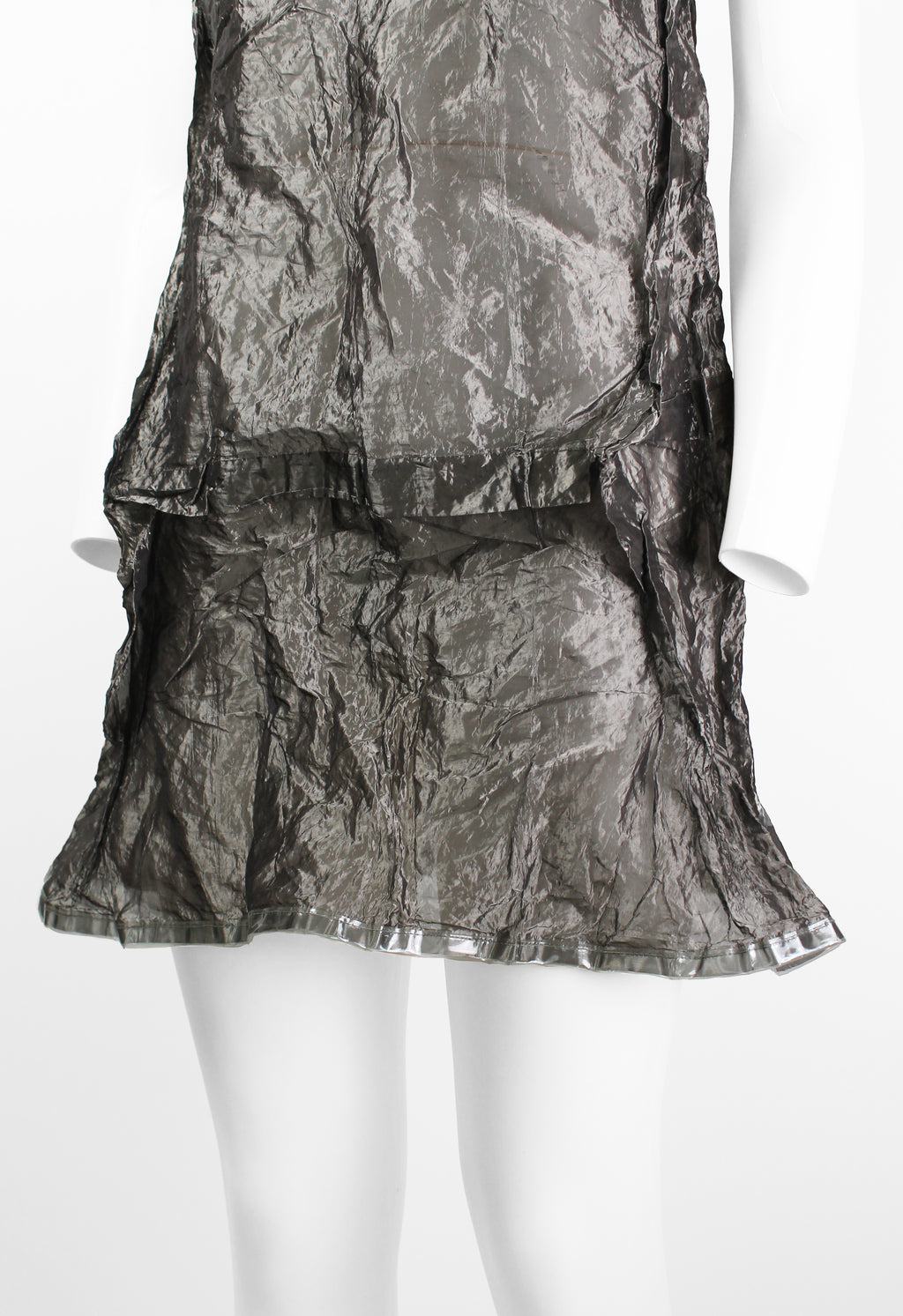 JUNYA WATANABE FW 1995 WRINKLED SHEER METAL DRESS