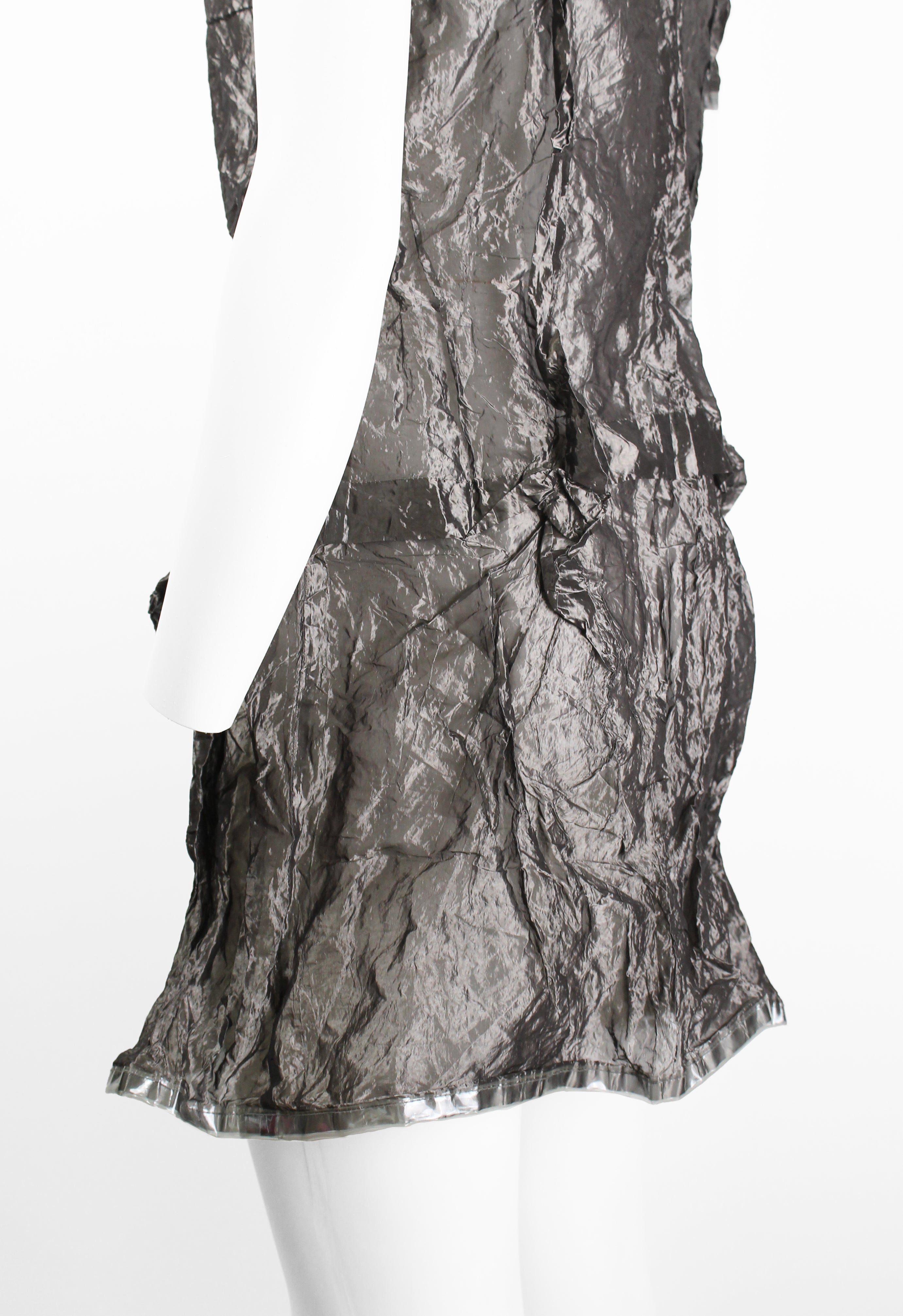 JUNYA WATANABE FW 1995 WRINKLED SHEER METAL DRESS