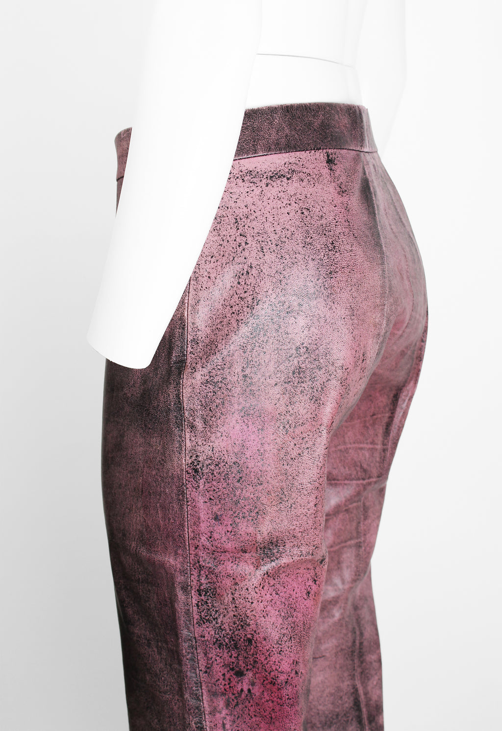 JUNYA WATANABE FW 1996 CRACKED LEATHER TROUSERS