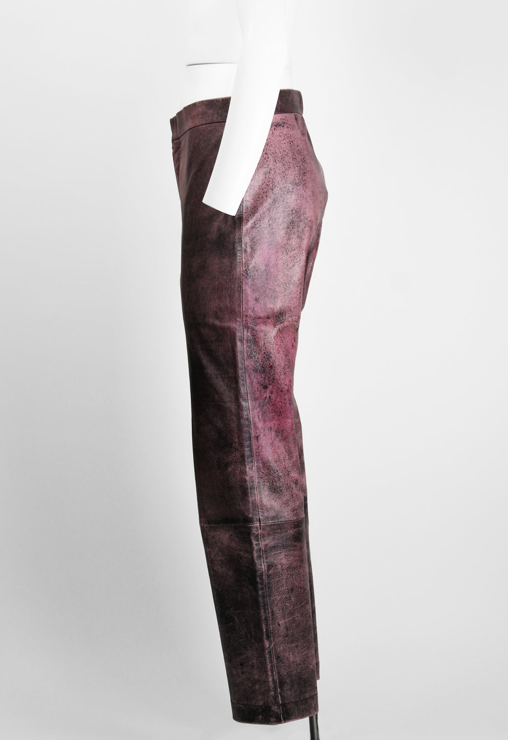JUNYA WATANABE FW 1996 CRACKED LEATHER TROUSERS