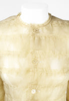 JUNYA WATANABE FW 2000 TECHNO COUTURE ORGANZA RUFFLE JACKET