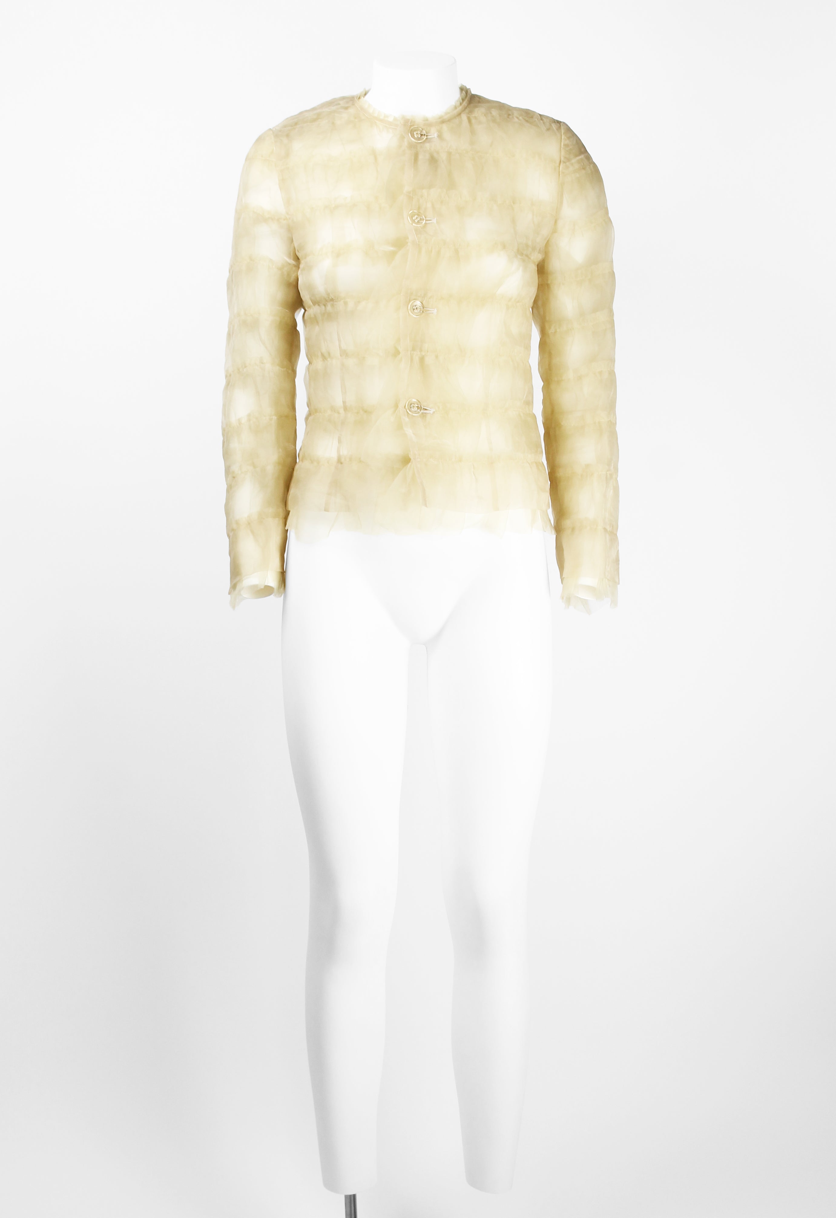 JUNYA WATANABE FW 2000 TECHNO COUTURE ORGANZA RUFFLE JACKET