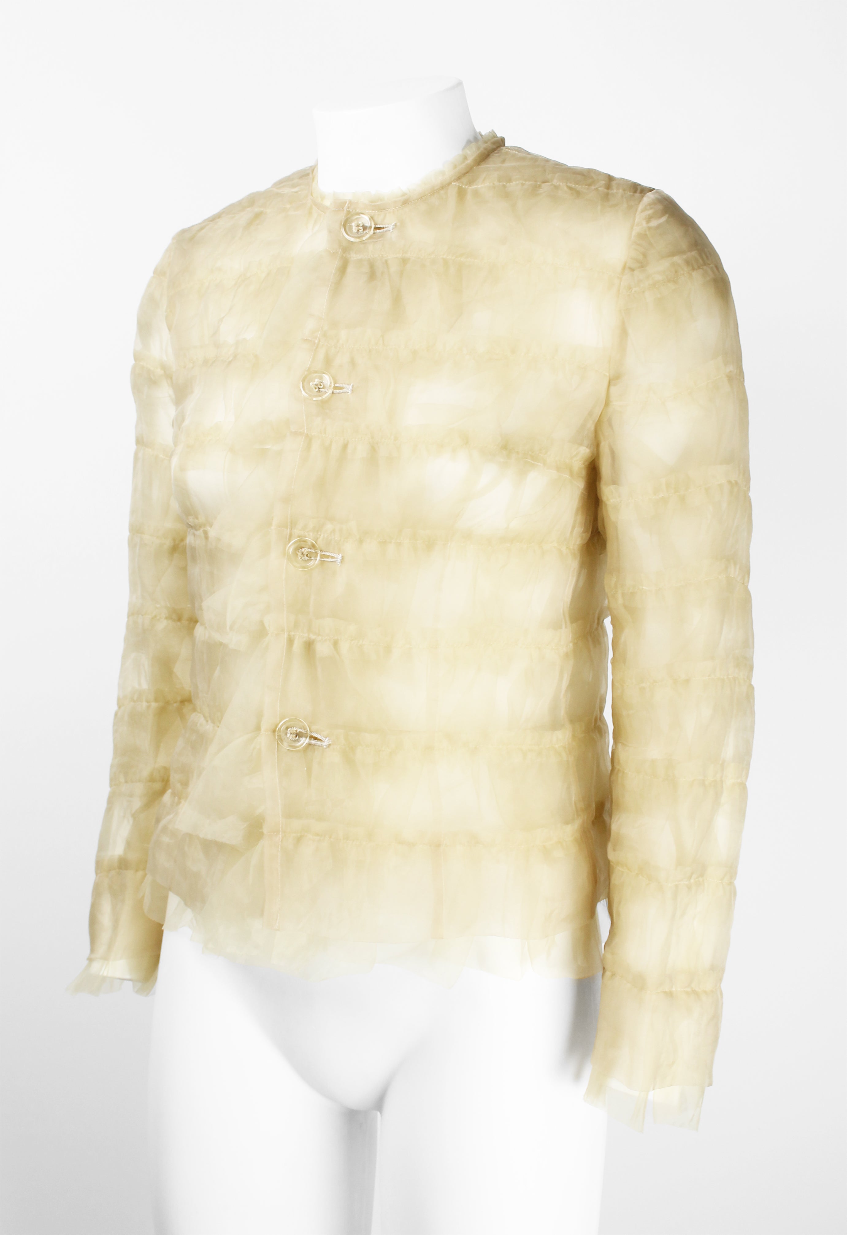 JUNYA WATANABE FW 2000 TECHNO COUTURE ORGANZA RUFFLE JACKET