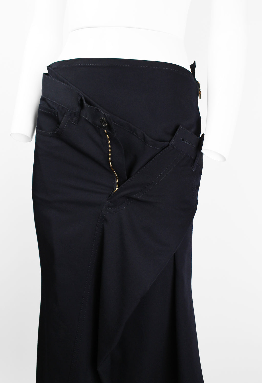 JUNYA WATANABE FW 2004 ASYMMETRIC ZIP SKIRT