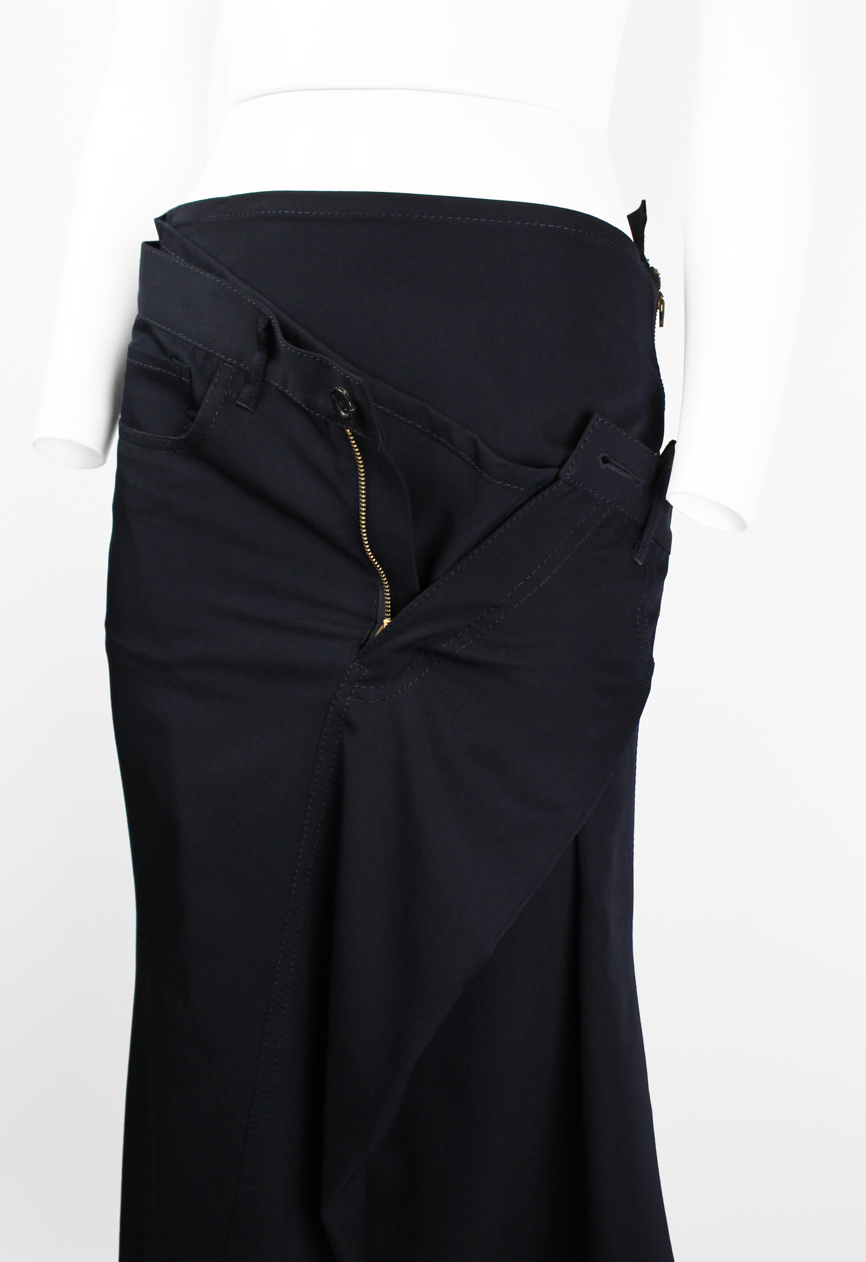 JUNYA WATANABE FW 2004 ASYMMETRIC ZIP SKIRT