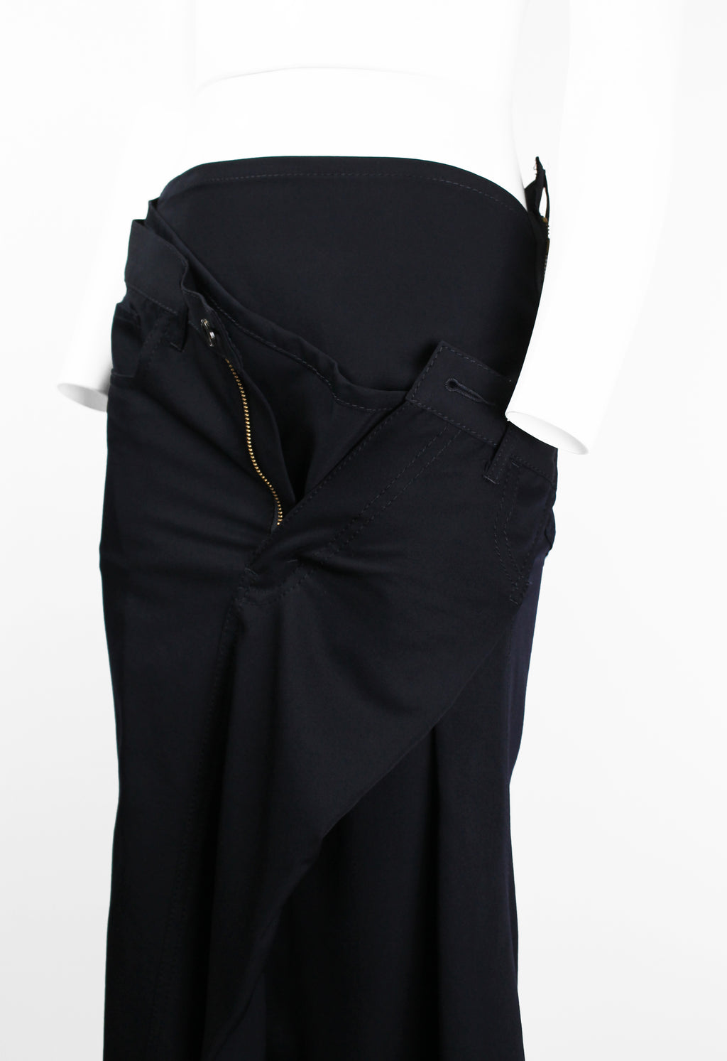 JUNYA WATANABE FW 2004 ASYMMETRIC ZIP SKIRT