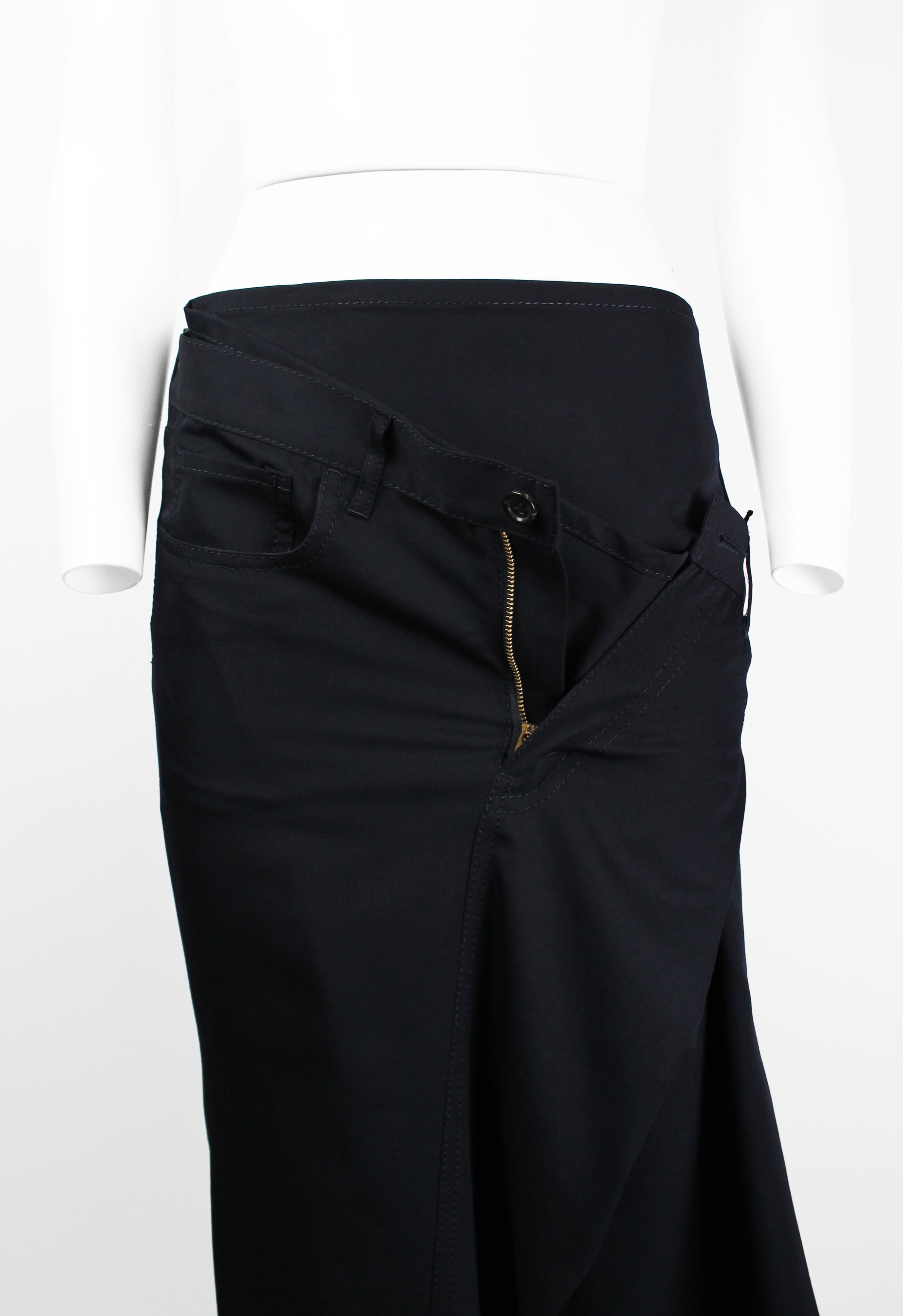 JUNYA WATANABE FW 2004 ASYMMETRIC ZIP SKIRT