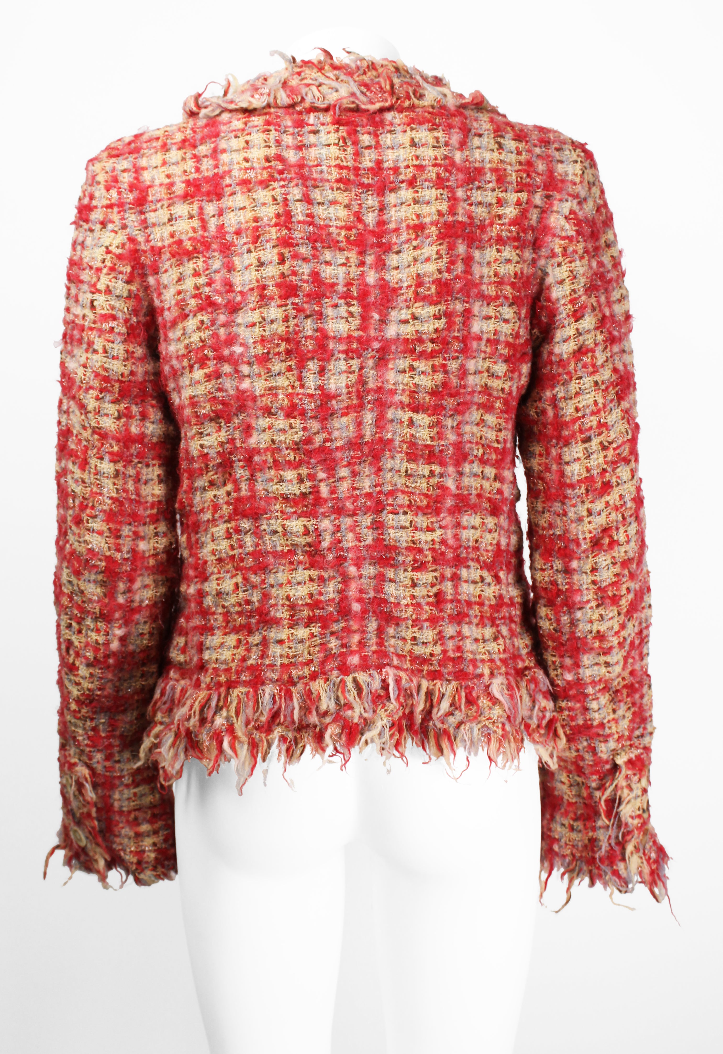 JUNYA WATANABE FW 2003 FRAYED TWEED JACKET