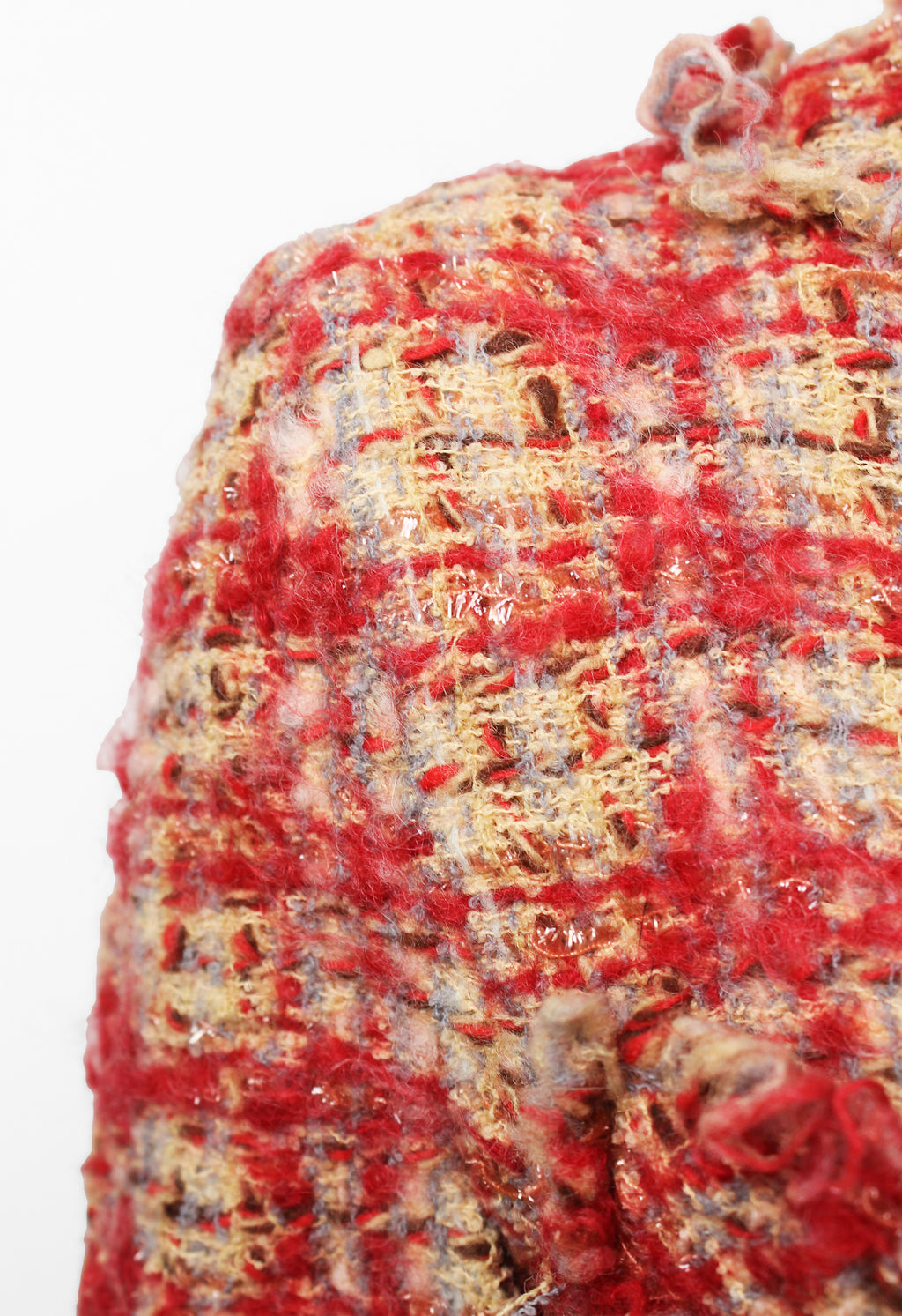 JUNYA WATANABE FW 2003 FRAYED TWEED JACKET