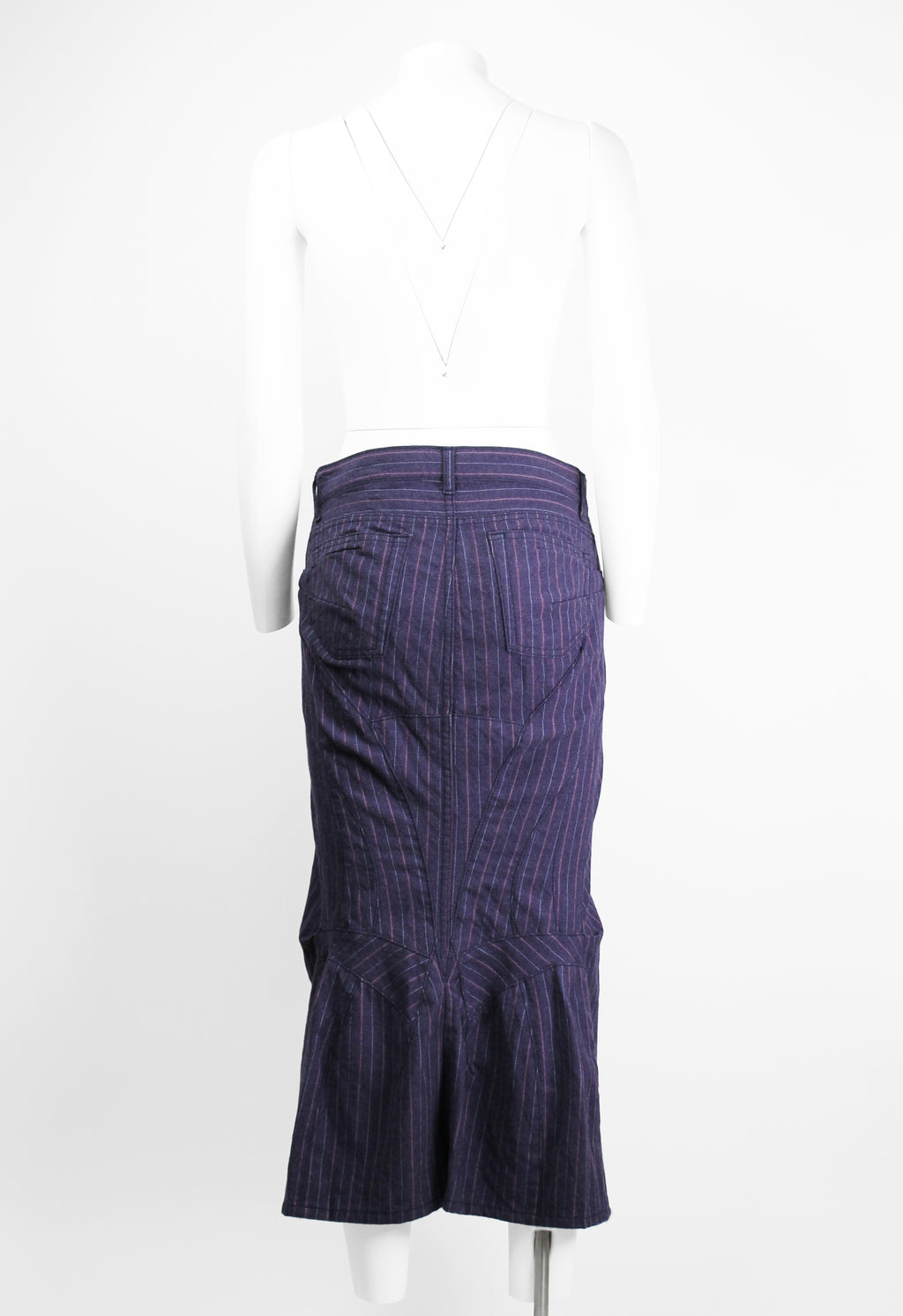 JUNYA WATANABE FW 2004 PINSTRIPE MERMAID SKIRT