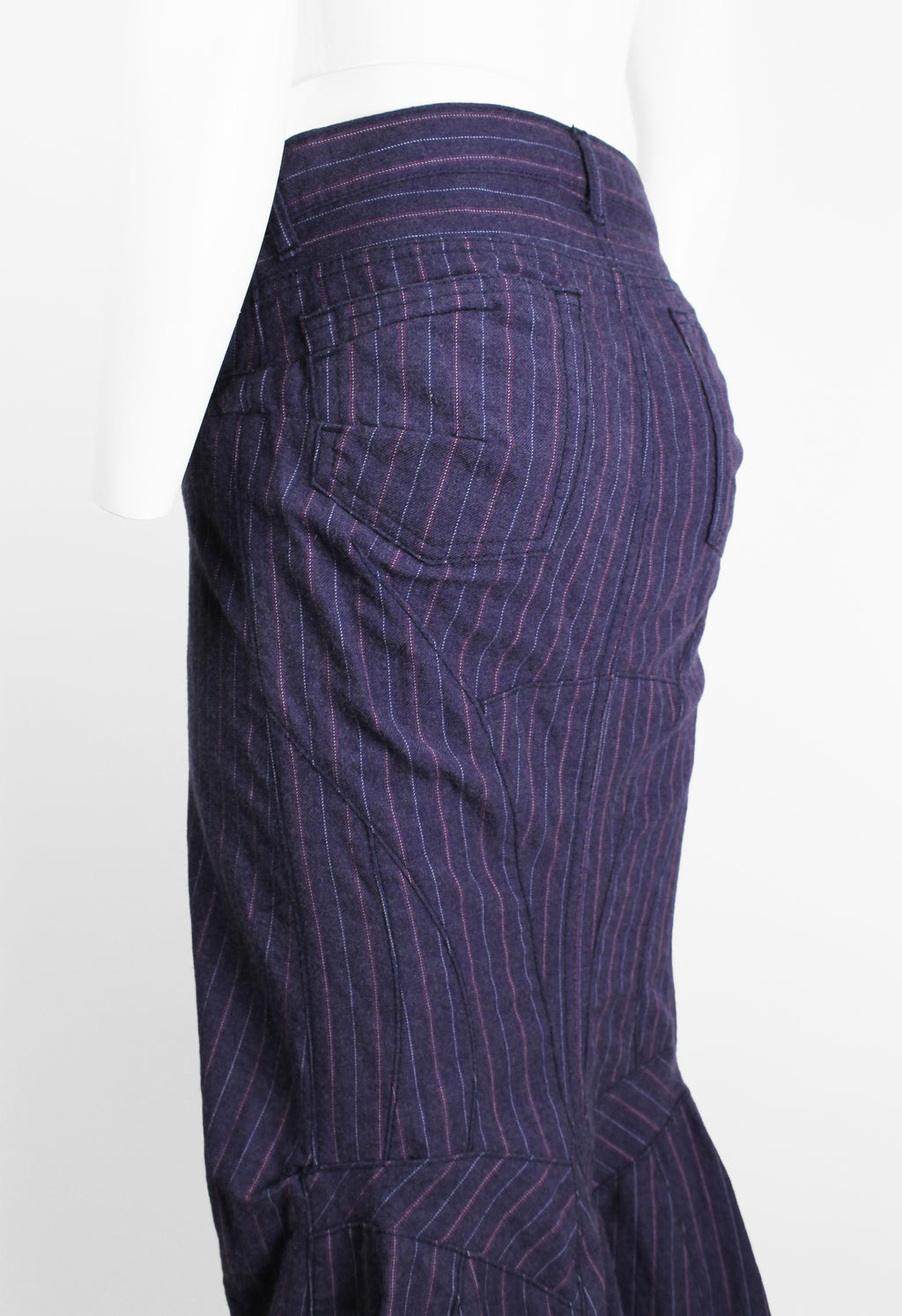 JUNYA WATANABE FW 2004 PINSTRIPE MERMAID SKIRT