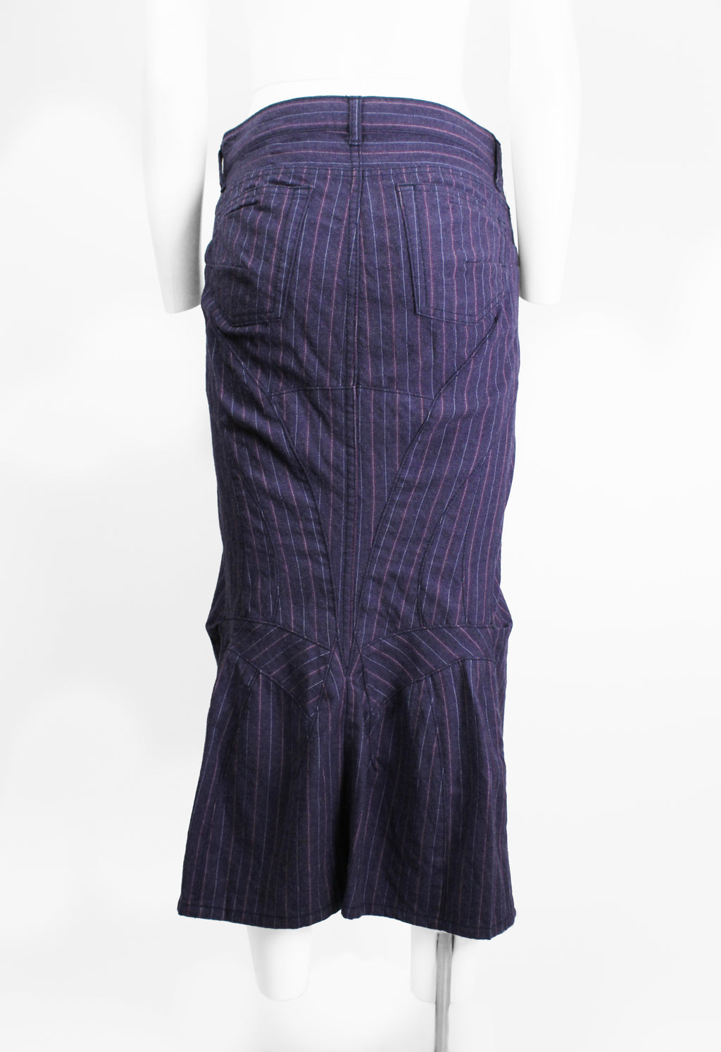 JUNYA WATANABE FW 2004 PINSTRIPE MERMAID SKIRT