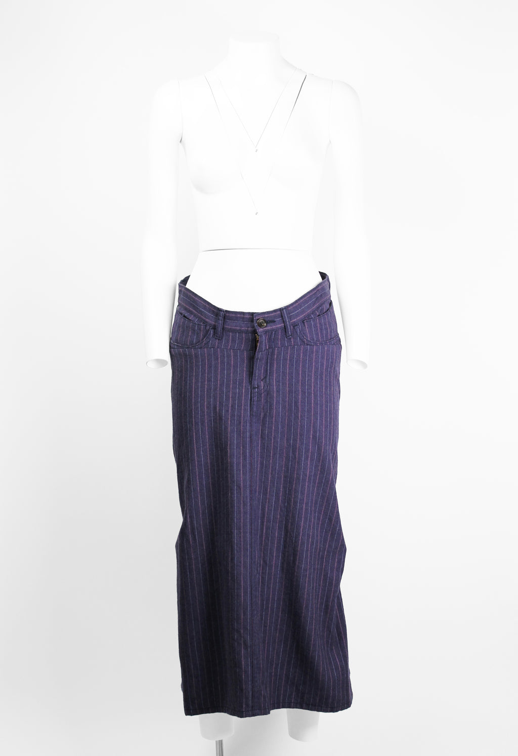 JUNYA WATANABE FW 2004 PINSTRIPE MERMAID SKIRT