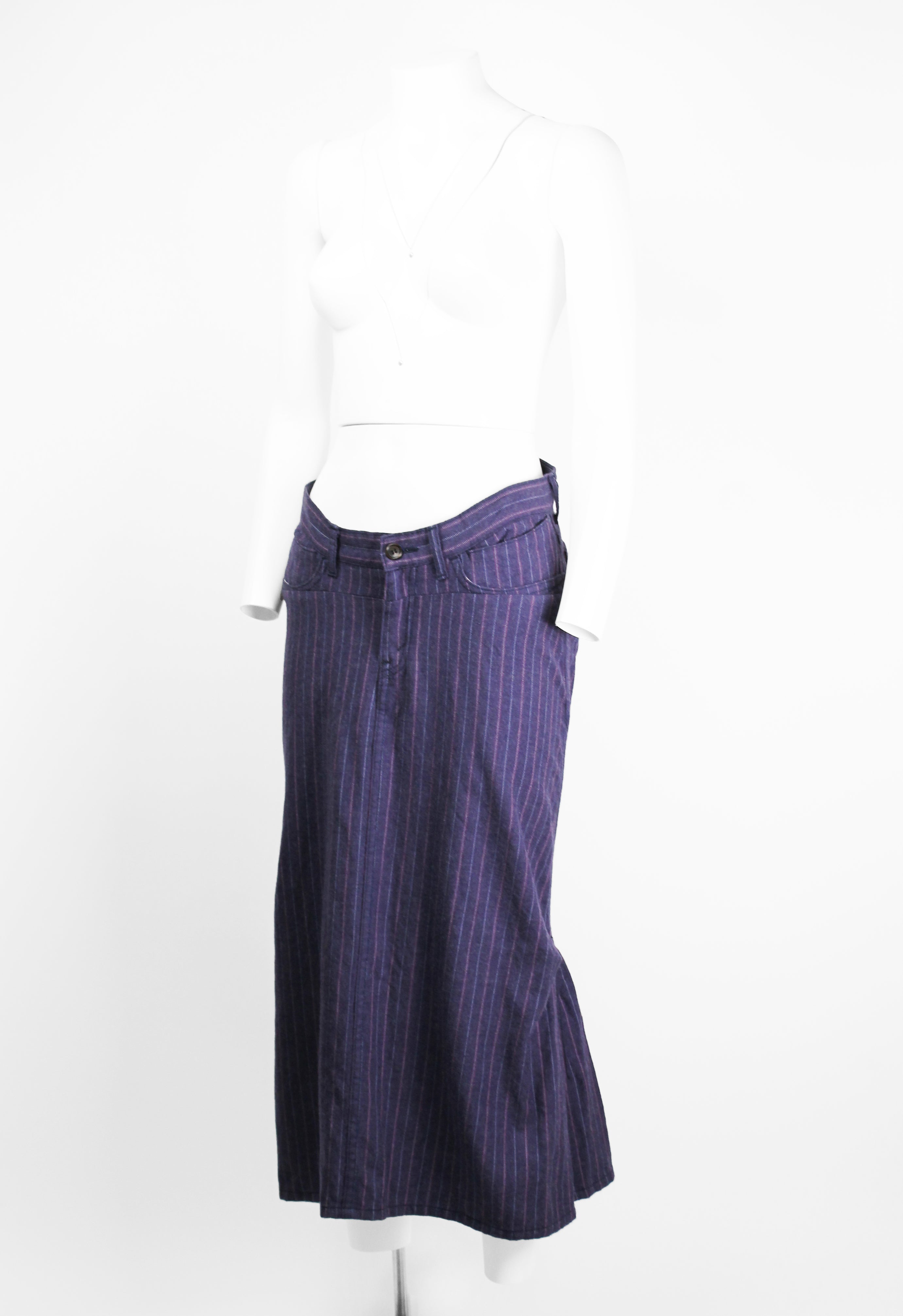 JUNYA WATANABE FW 2004 PINSTRIPE MERMAID SKIRT