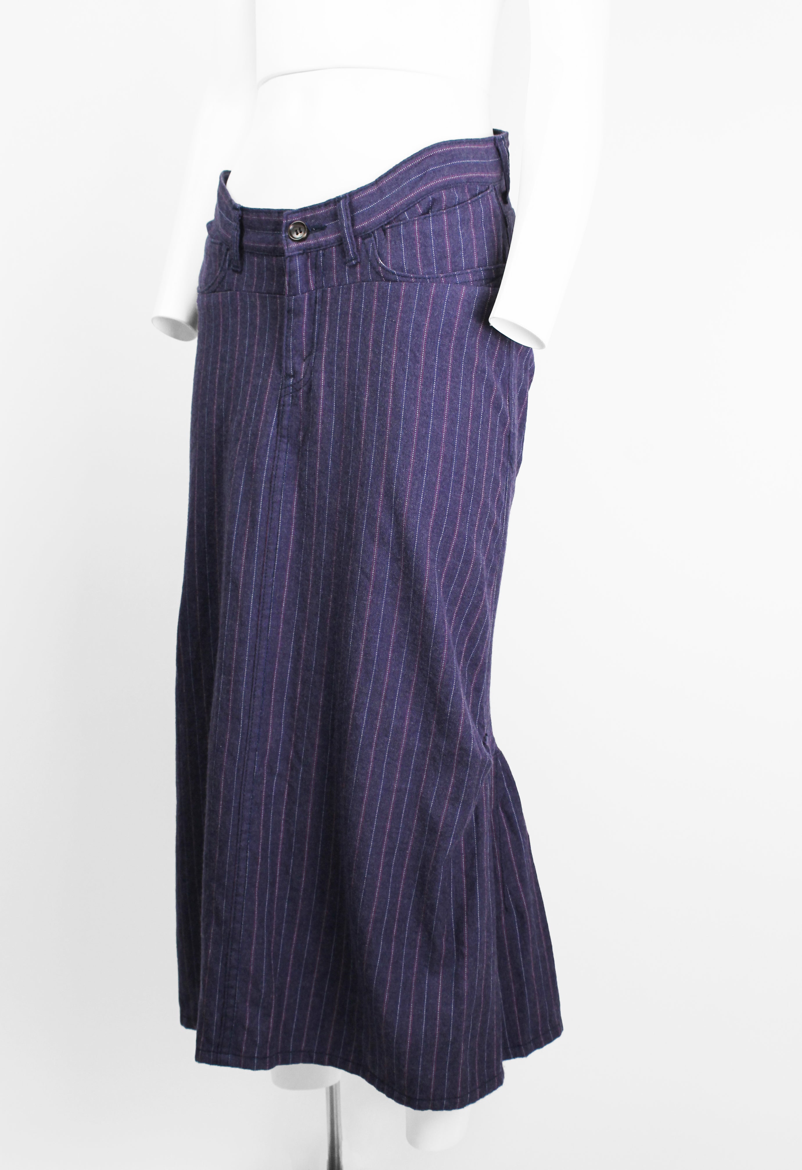 JUNYA WATANABE FW 2004 PINSTRIPE MERMAID SKIRT