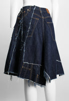 JUNYA WATANABE FW 2006 RECONSTRUCTED DENIM PATCHWORK SKIRT