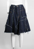 JUNYA WATANABE FW 2006 RECONSTRUCTED DENIM PATCHWORK SKIRT