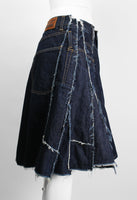 JUNYA WATANABE FW 2006 RECONSTRUCTED DENIM PATCHWORK SKIRT