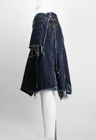 JUNYA WATANABE FW 2006 RECONSTRUCTED DENIM PATCHWORK SKIRT