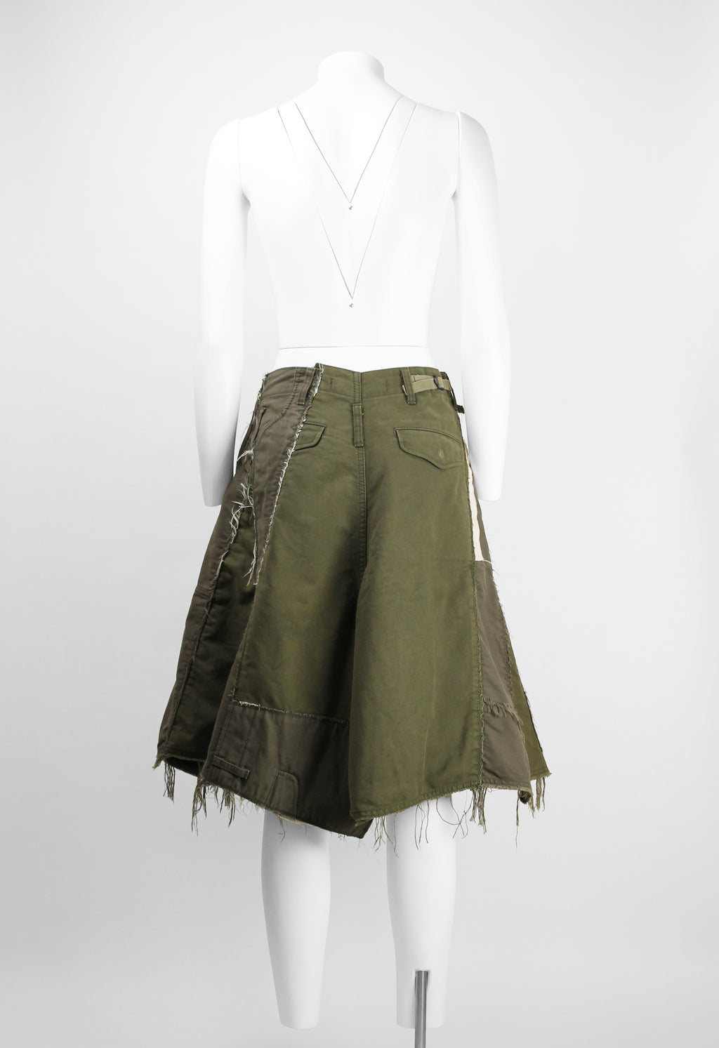 JUNYA WATANABE FW 2006 RECONSTRUCTED MILITARY PATCHWORK SKIRT