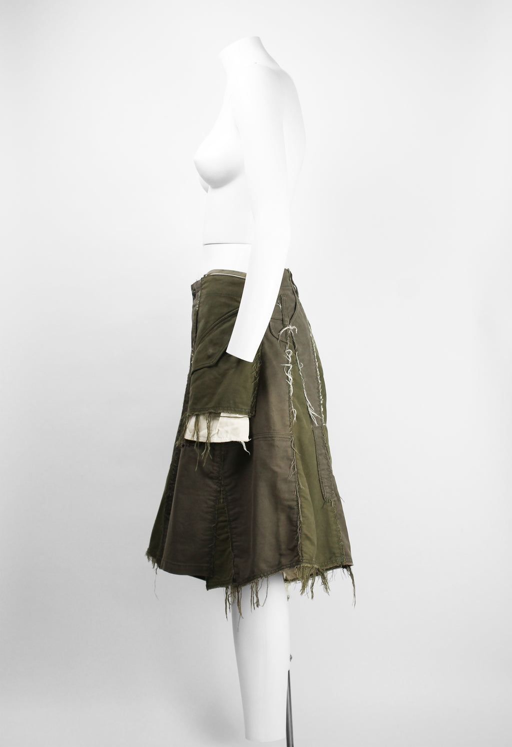 JUNYA WATANABE FW 2006 RECONSTRUCTED MILITARY PATCHWORK SKIRT