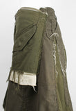 JUNYA WATANABE FW 2006 RECONSTRUCTED MILITARY PATCHWORK SKIRT