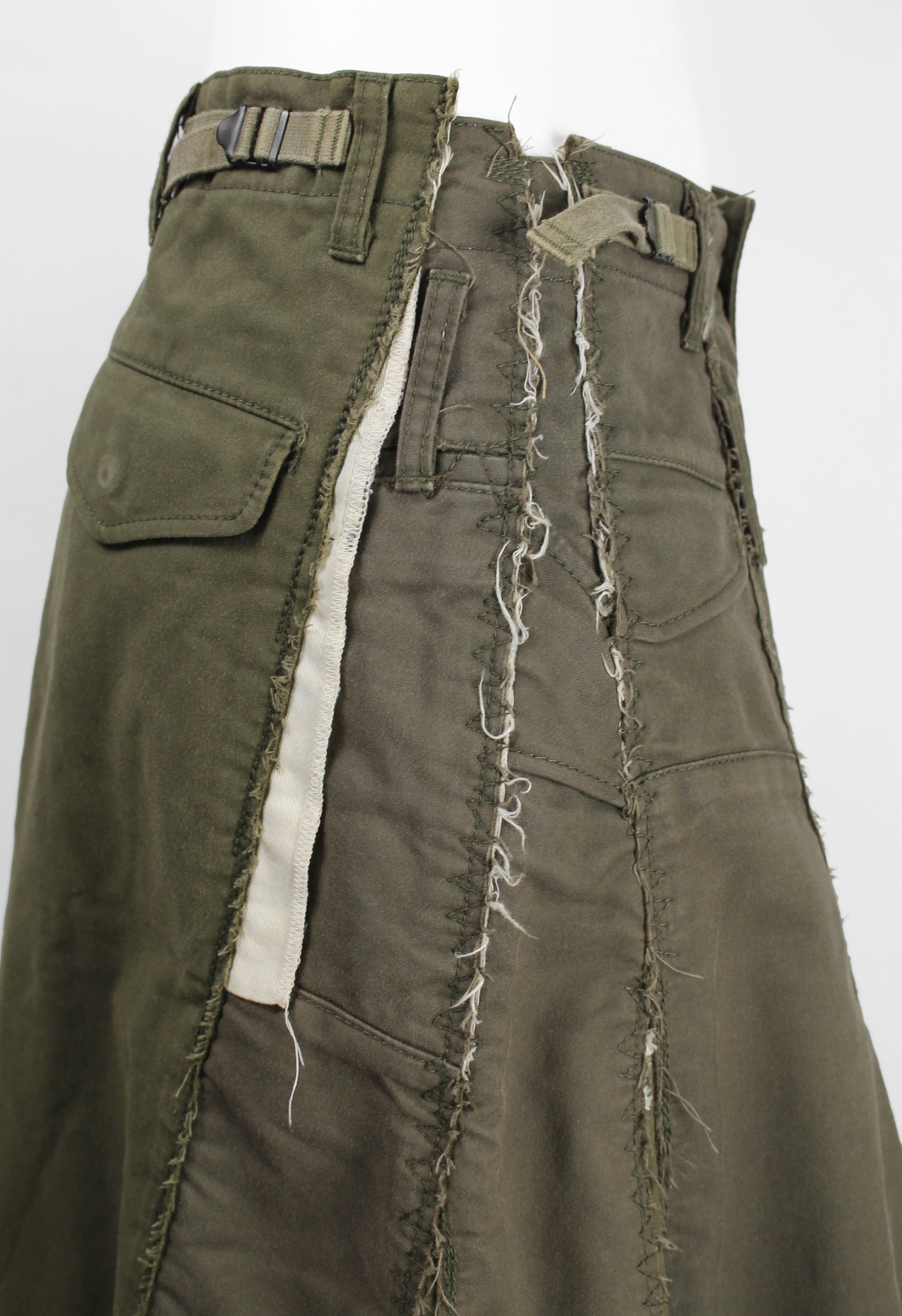 JUNYA WATANABE FW 2006 RECONSTRUCTED MILITARY PATCHWORK SKIRT
