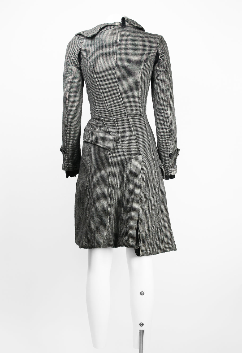 JUNYA WATANABE FW 2007 HOUNDSTOOTH TWISTED LAYERED COAT
