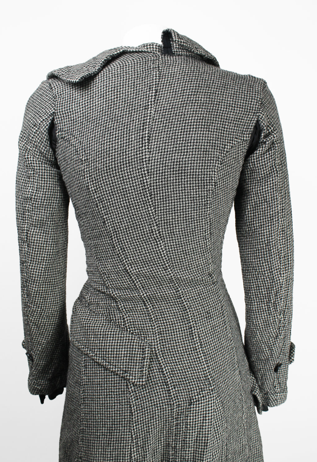 JUNYA WATANABE FW 2007 HOUNDSTOOTH TWISTED LAYERED COAT