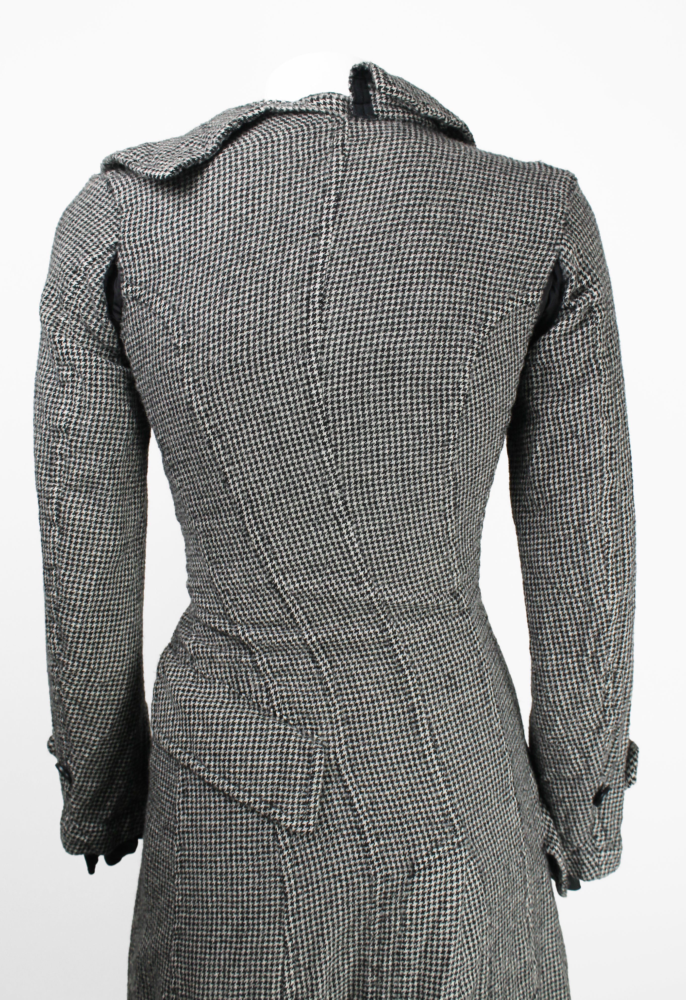 JUNYA WATANABE FW 2007 HOUNDSTOOTH TWISTED LAYERED COAT