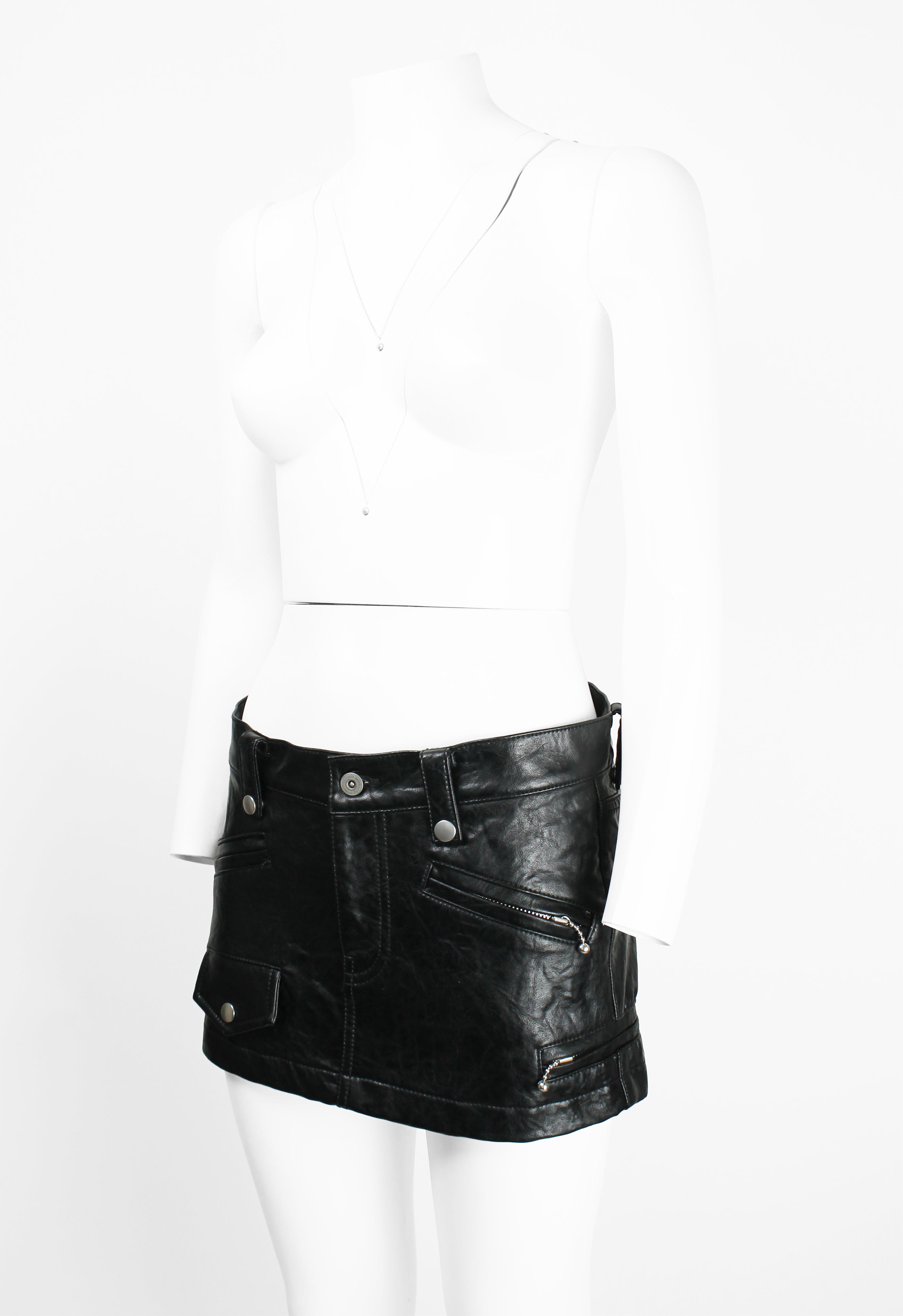 JUNYA WATANABE FW 2007 MINI MOTORCYCLE SKIRT