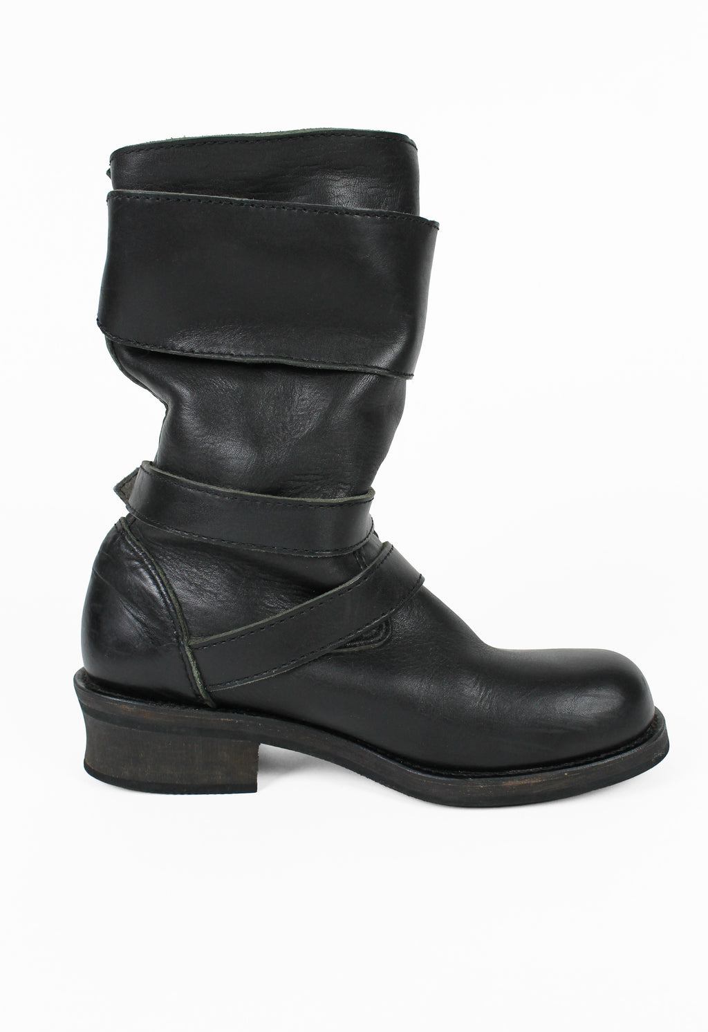 JUNYA WATANABE MAN FW 2007 MOTORCYCLE BUCKLE BOOTS