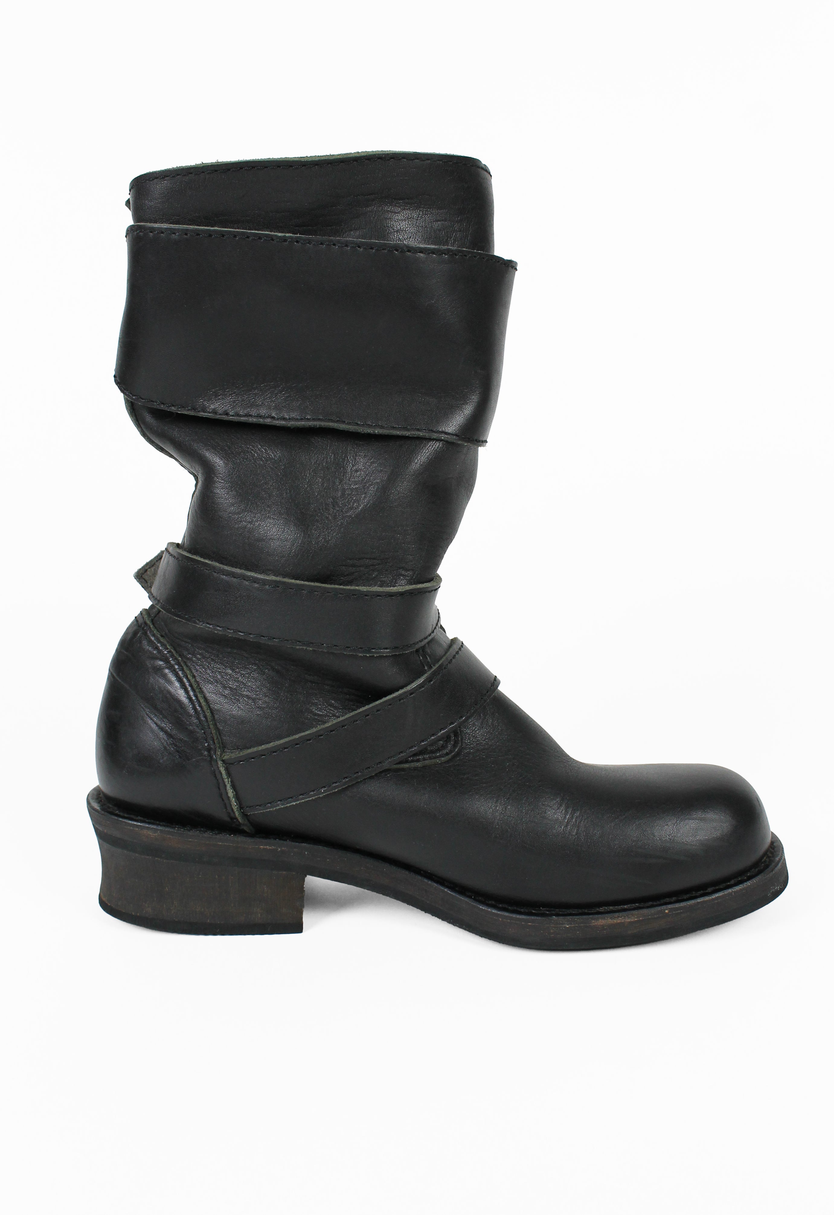JUNYA WATANABE MAN FW 2007 MOTORCYCLE BUCKLE BOOTS