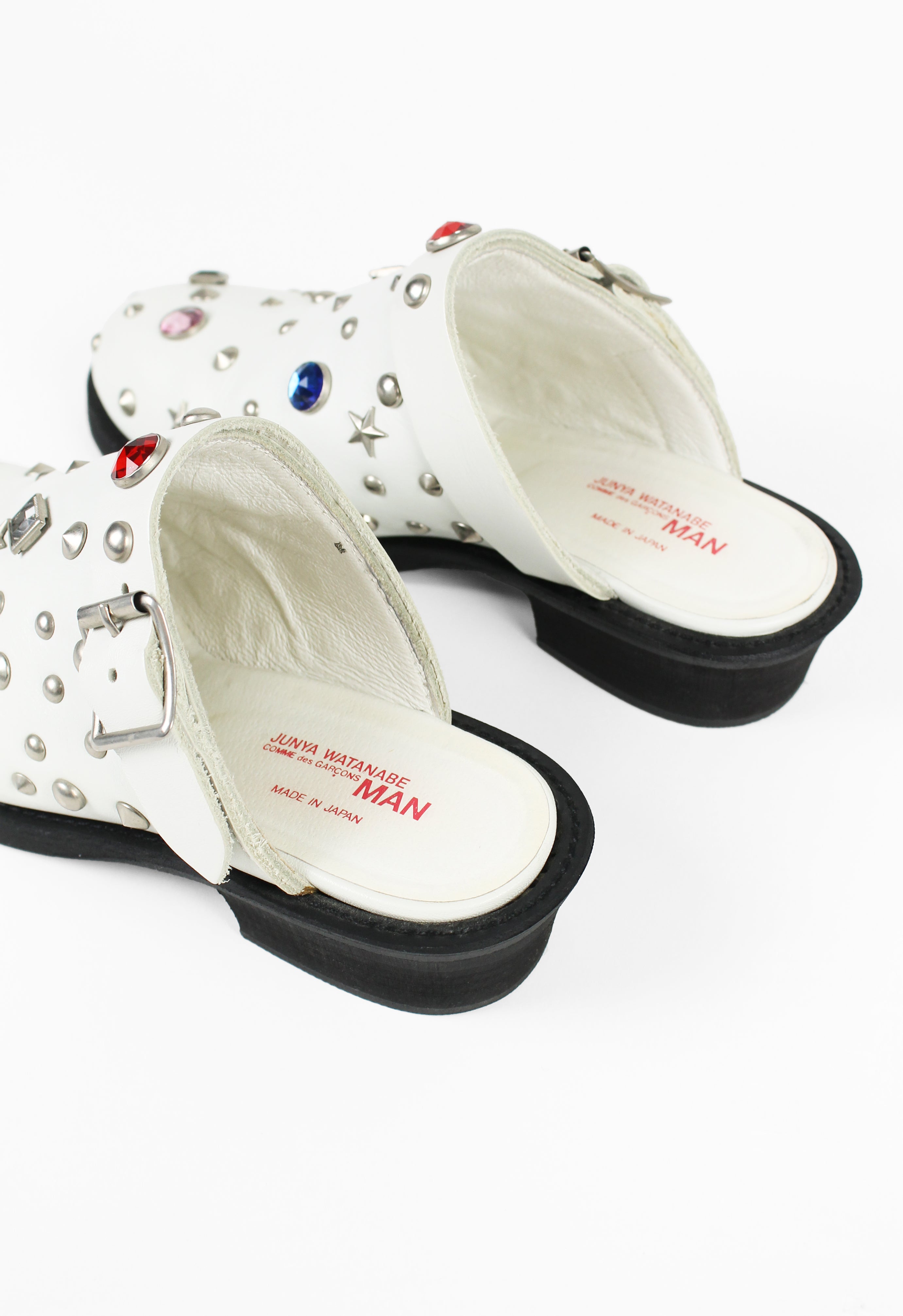 JUNYA WATANABE ホワイトレザースウィングチップミュール JUNYA WATANABE COMME des GARCONS ジュンヤワタナベ