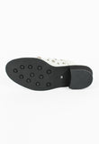 JUNYA WATANABE MAN PINK FW 2002 WHITE LEATHER JEWELLED MULES