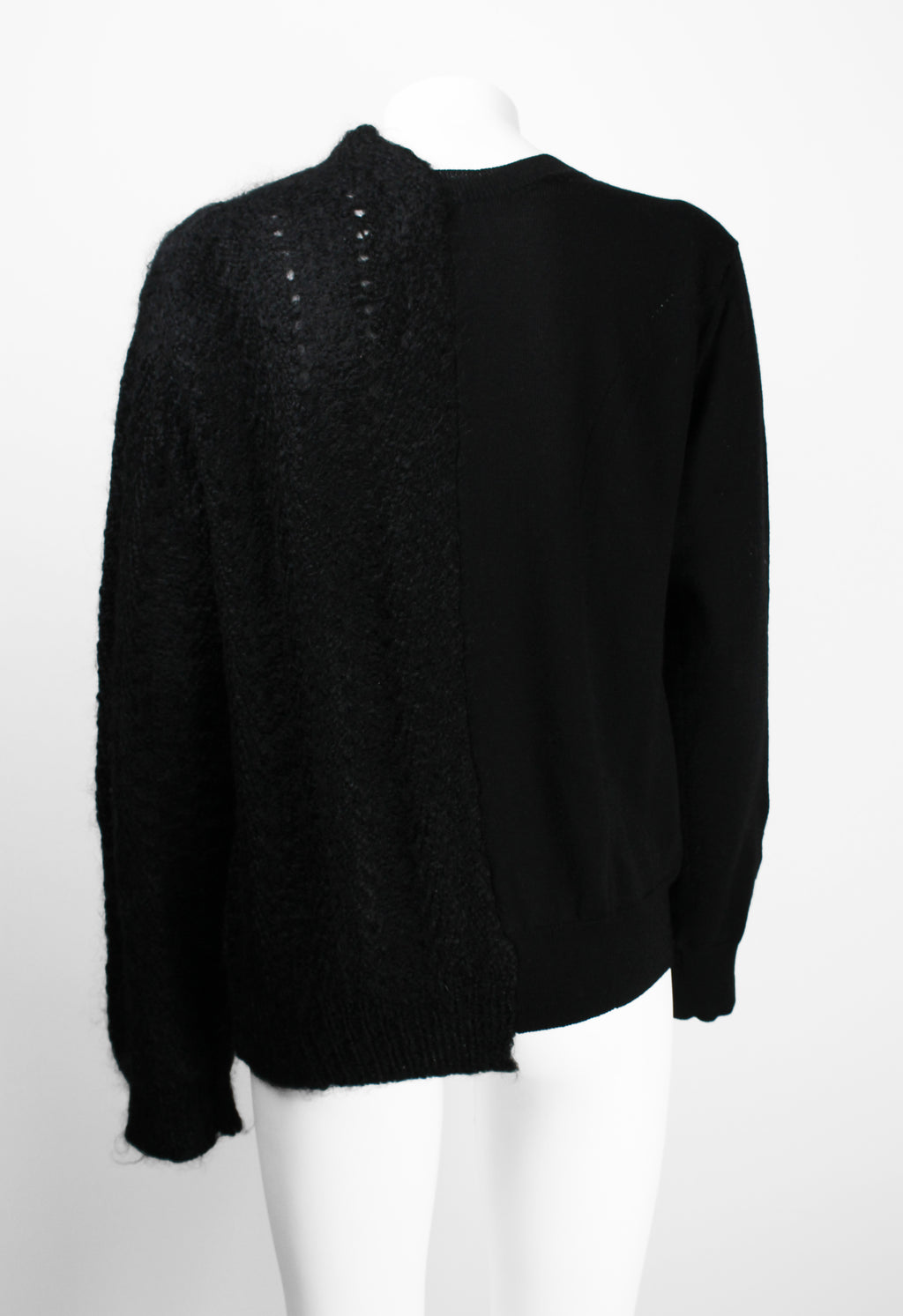 JUNYA WATANABE FW 2019 RECONSTRUCTED MOHAIR SPLIT CARDIGAN