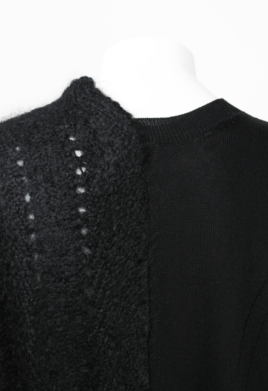 JUNYA WATANABE FW 2019 RECONSTRUCTED MOHAIR SPLIT CARDIGAN