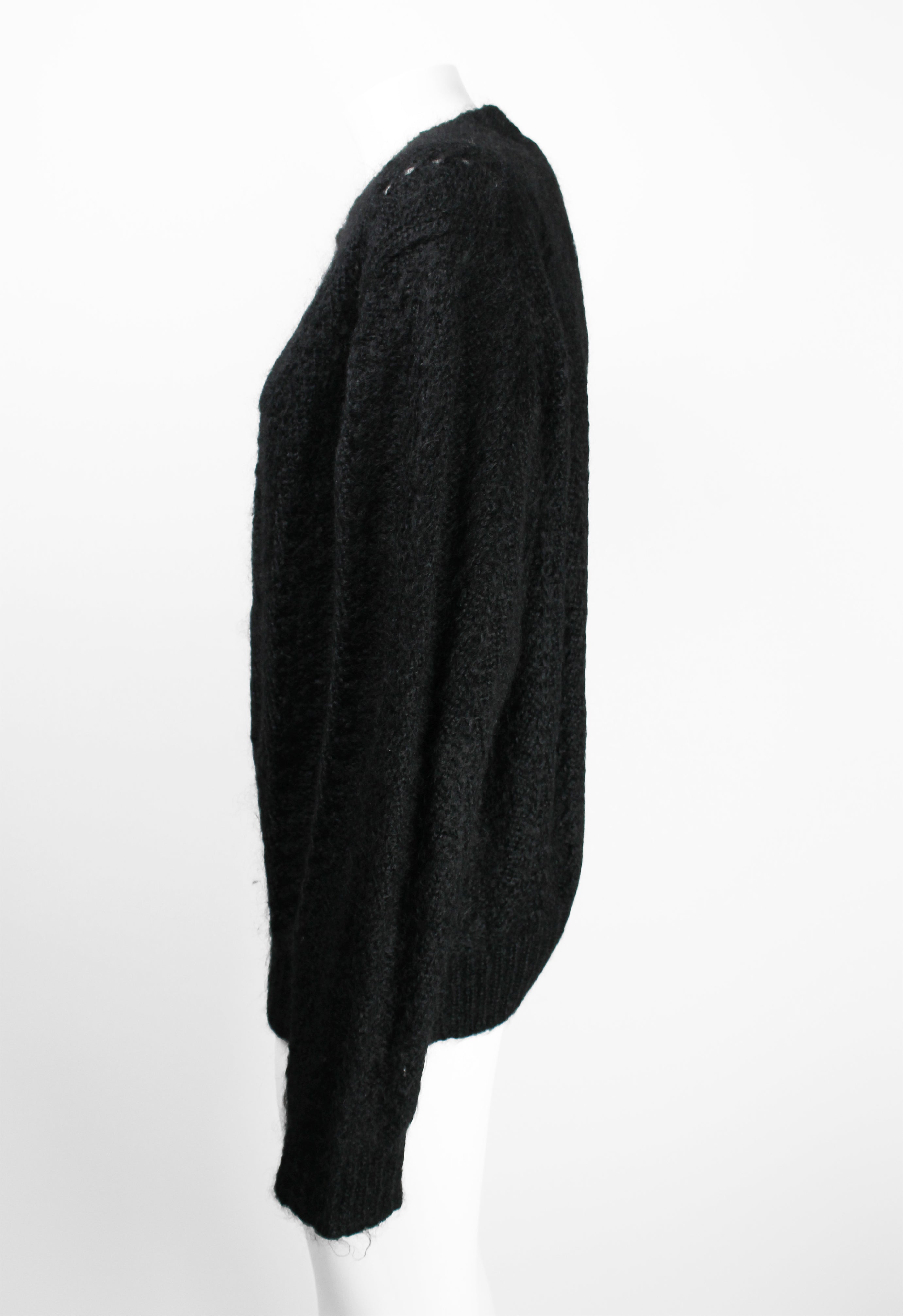 JUNYA WATANABE FW 2019 RECONSTRUCTED MOHAIR SPLIT CARDIGAN