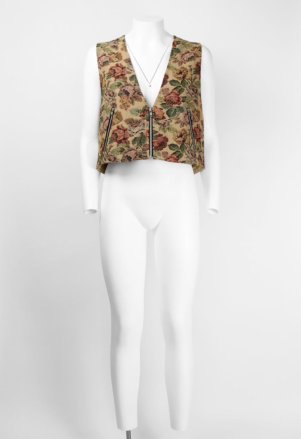 JUNYA WATANABE SS 1993 WIDE GOBELIN FLORAL WAISTCOAT